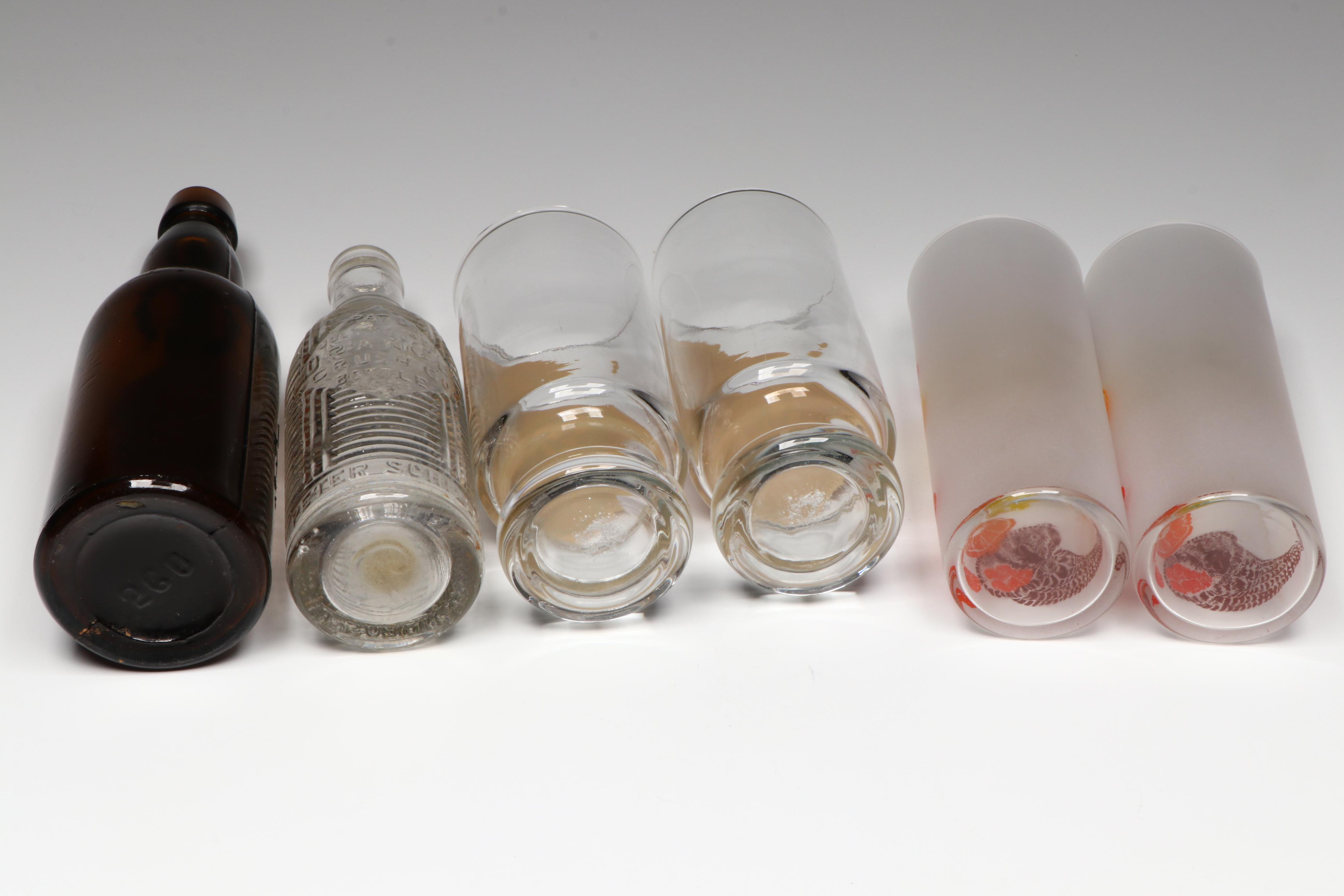 Aunt Jenny's, Pepsi-Cola with Other Tumblers, Bottles and Tray