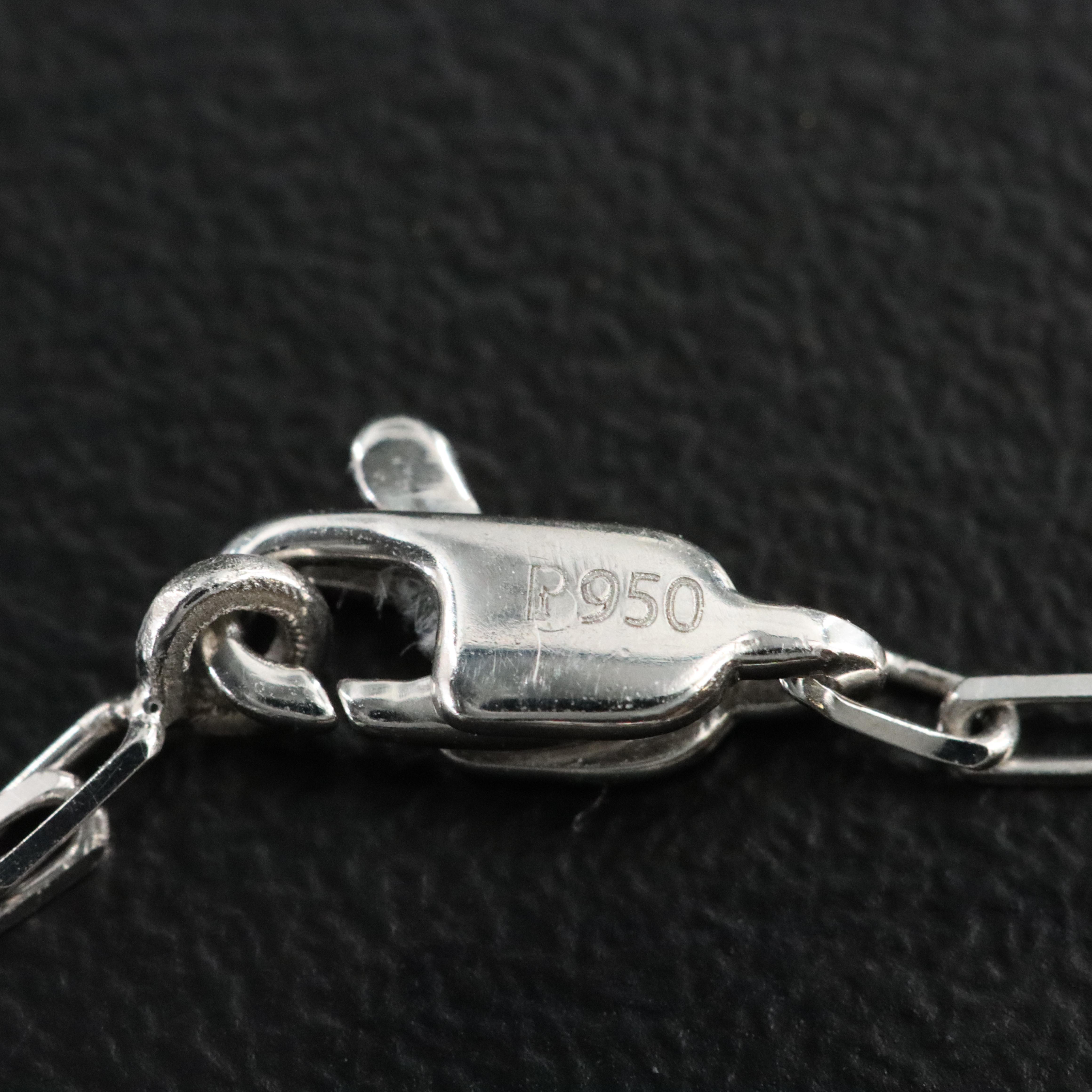 Platinum 4.18 CTW Lab Grown Diamond Station Bracelet