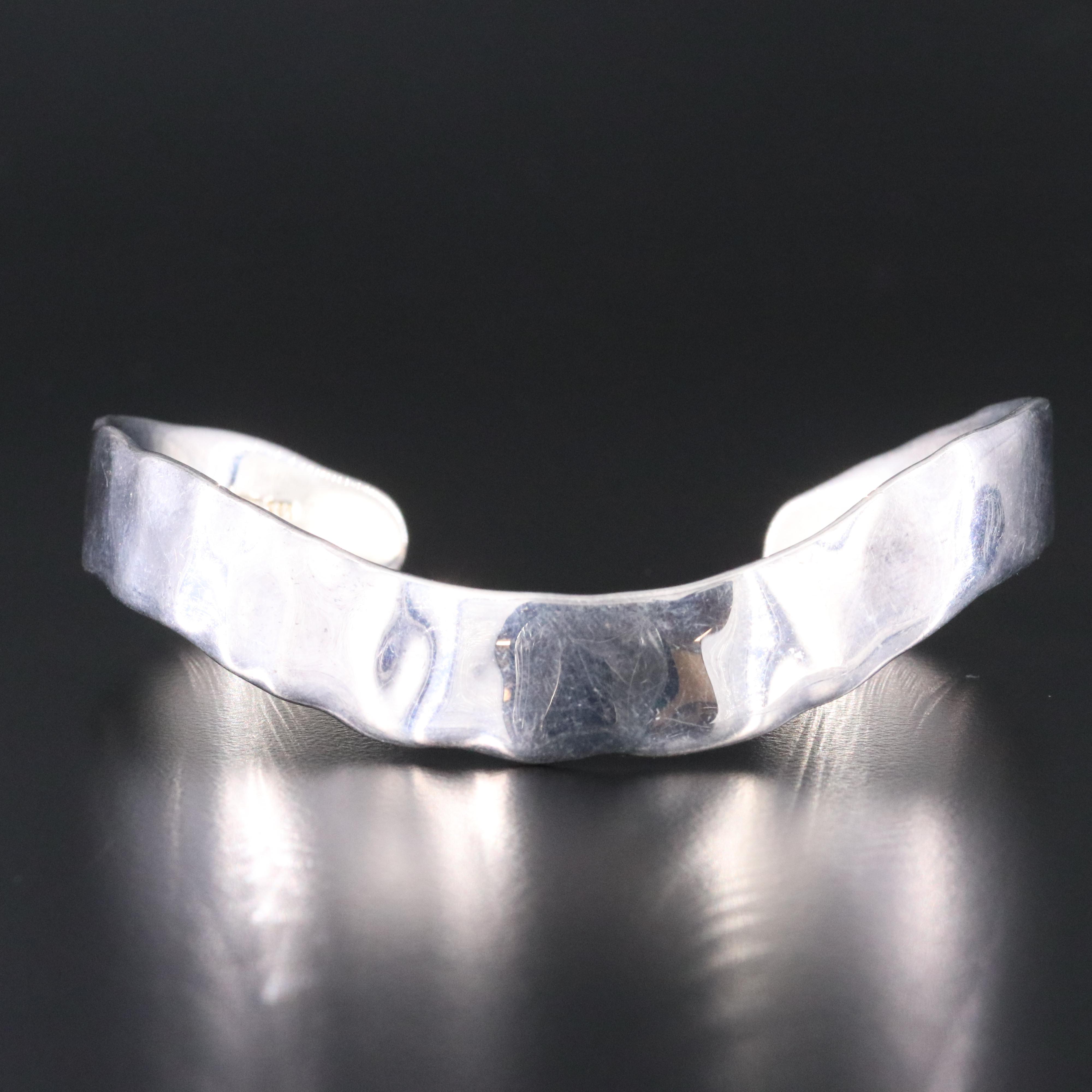 Robert Lee Morris Studio Sterling Wave Cuff