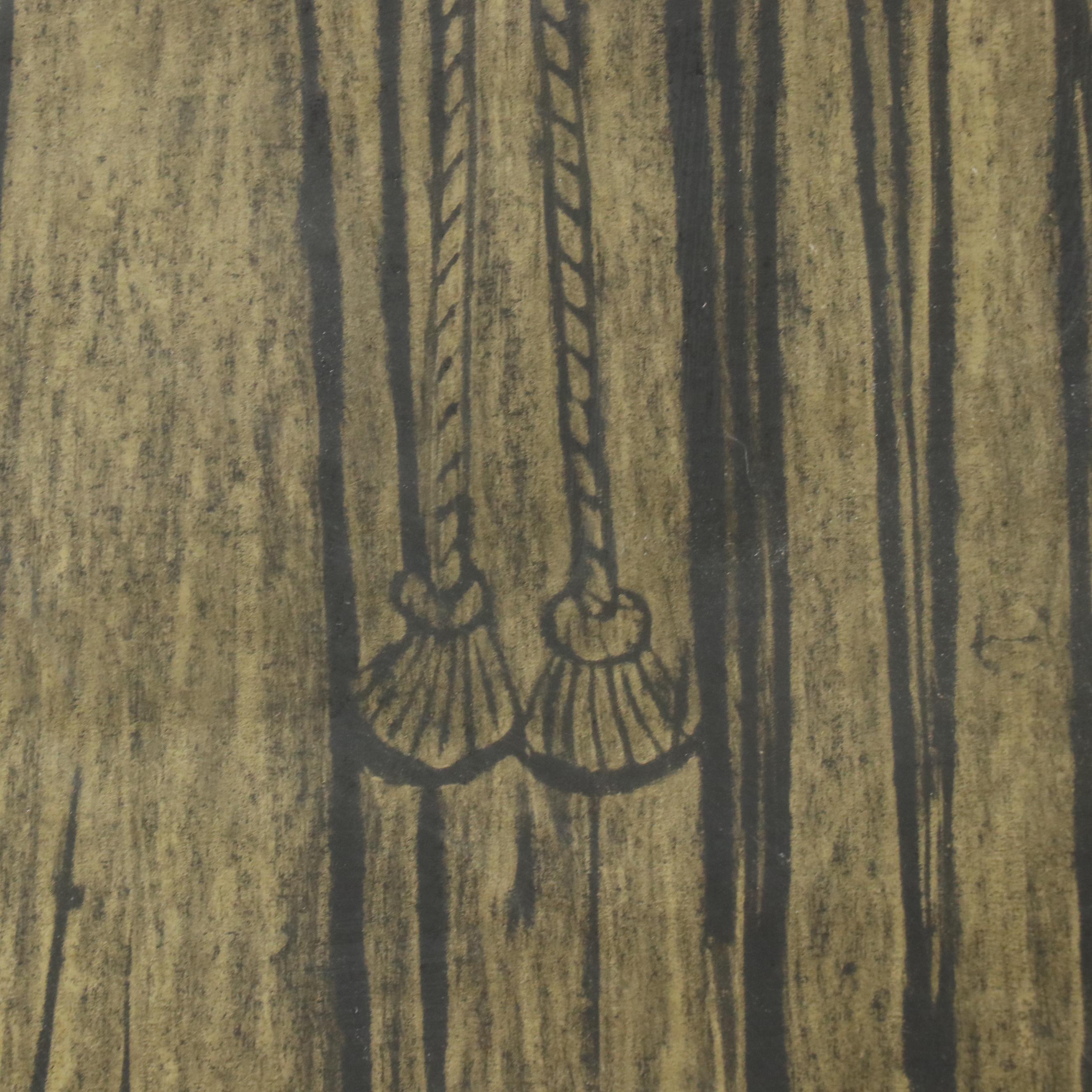 Medieval Tomb Rubbing of Knight and Lady