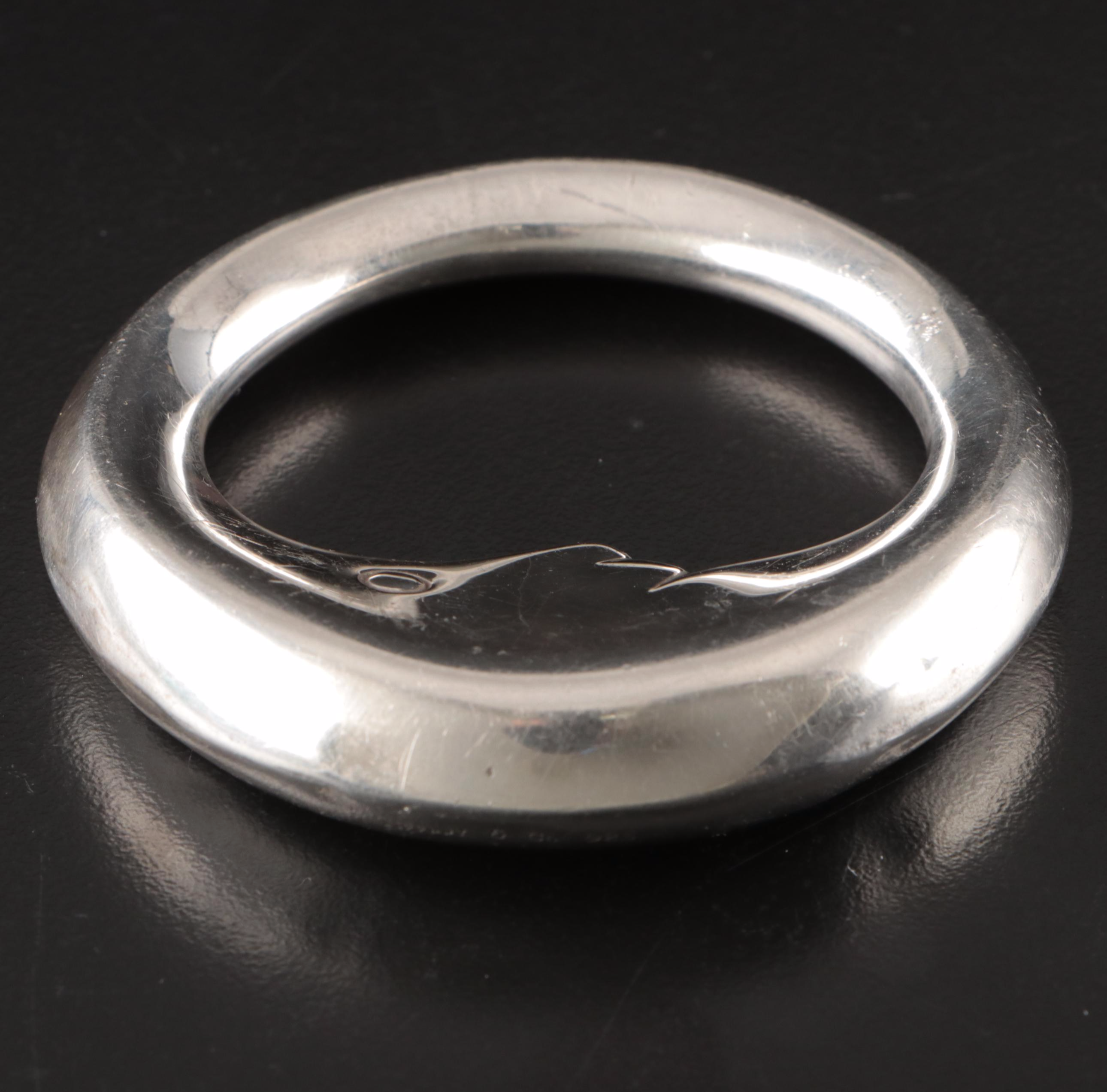 Tiffany & Co. 900 Silver "Man in the Moon" Baby Rattle