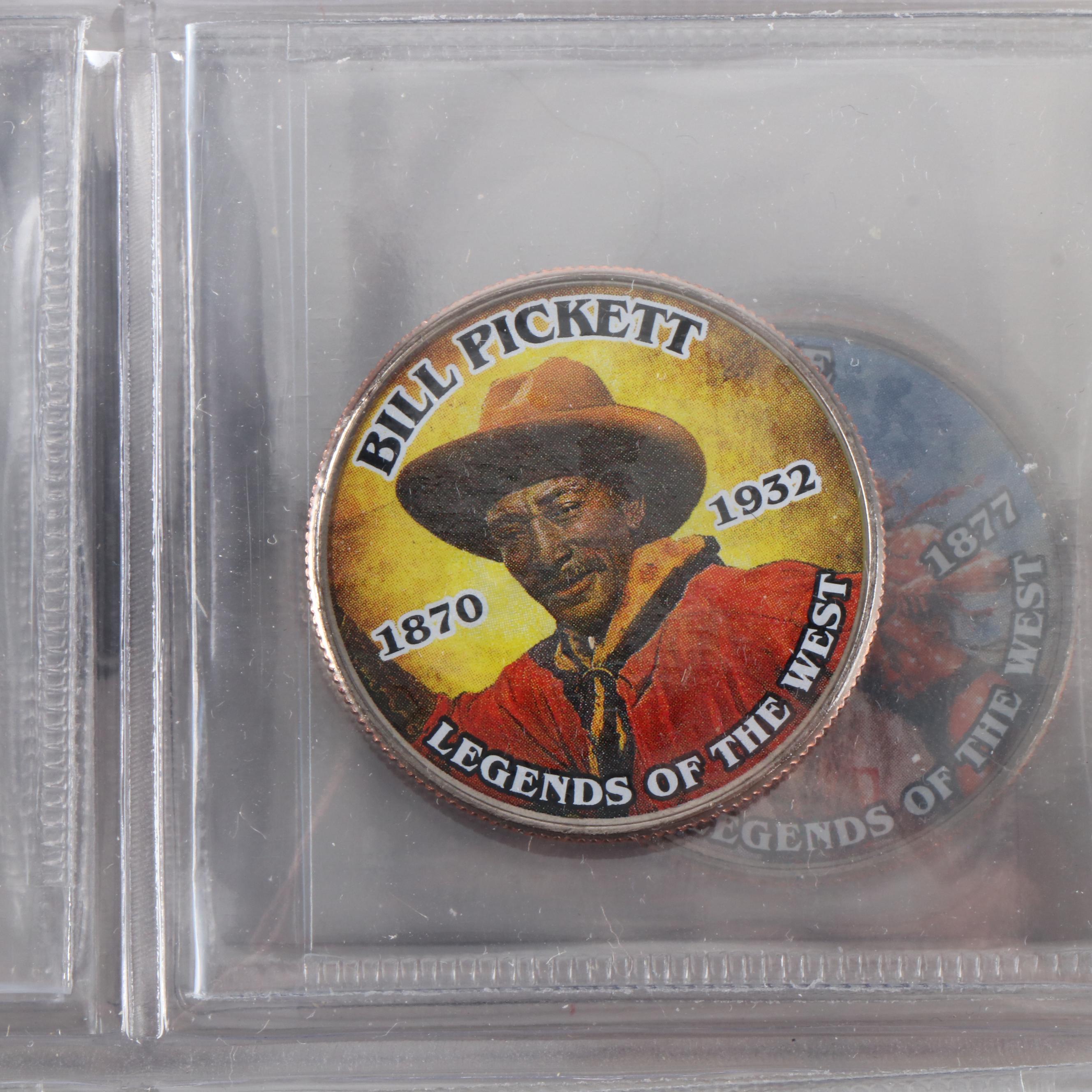 Seven Albums of 256 Commemorative Coins, Various Subjects