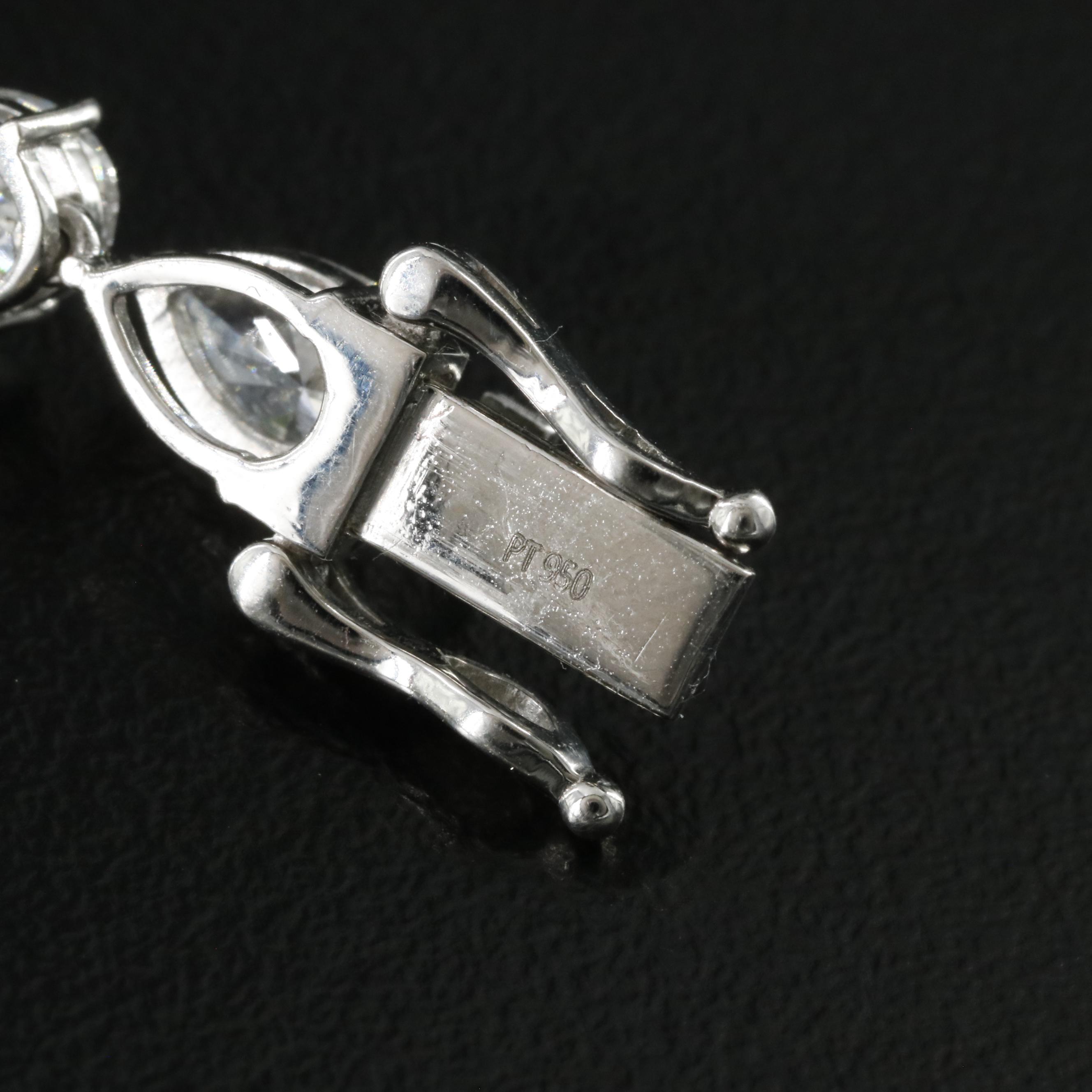 Platinum 44.72 CTW Lab Grown Diamond Necklace