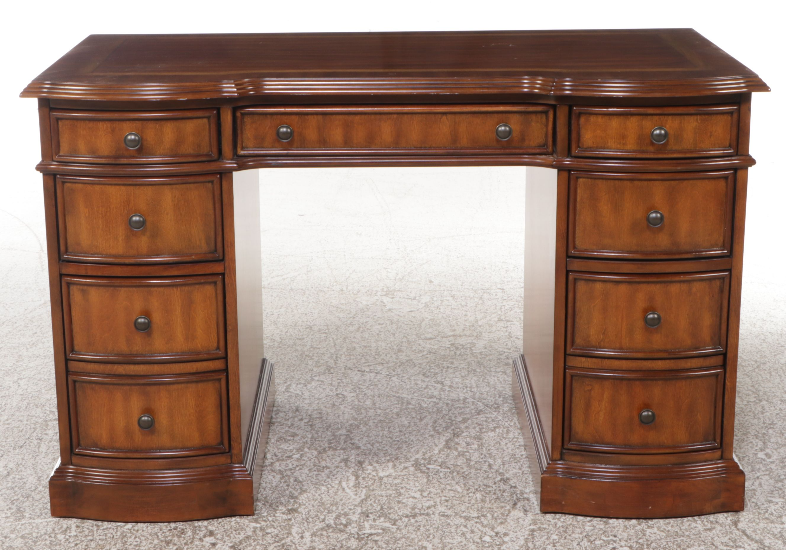 Home Meridian Traditional Style Cherry Kneehole Desk