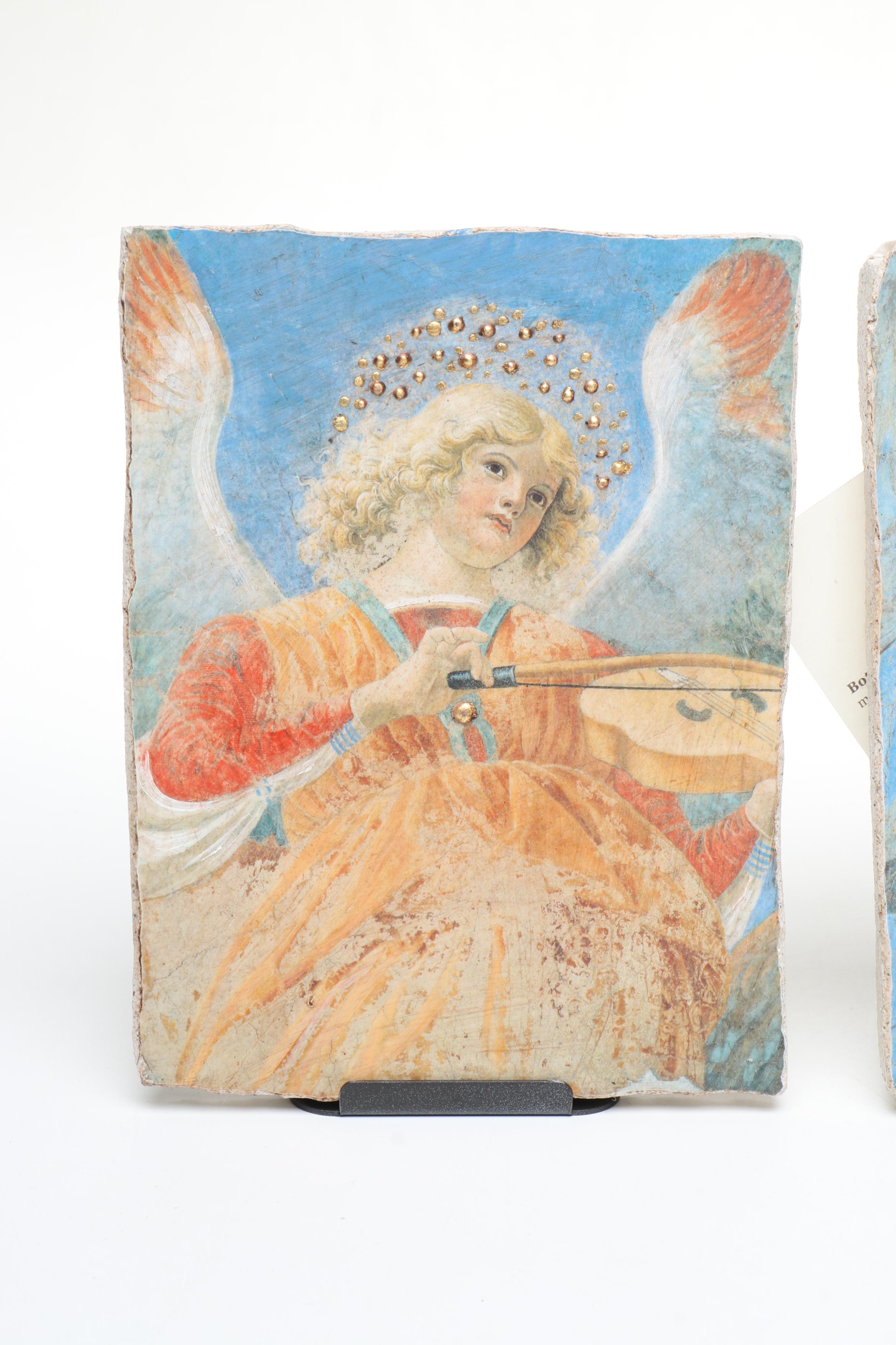 Studio Artistico Pictografico Late Medieval Style Fresco Tiles After Giotto