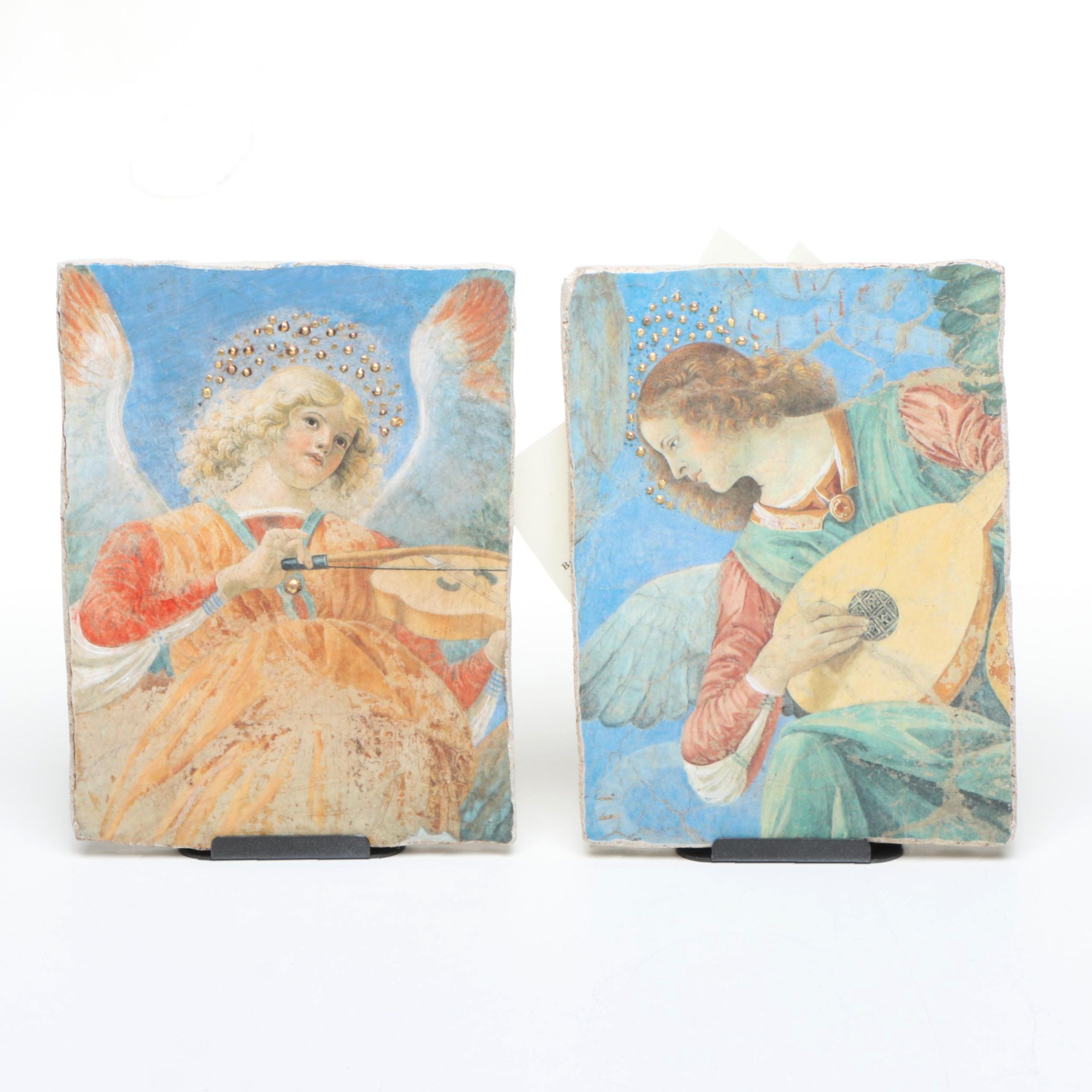 Studio Artistico Pictografico Late Medieval Style Fresco Tiles After Giotto