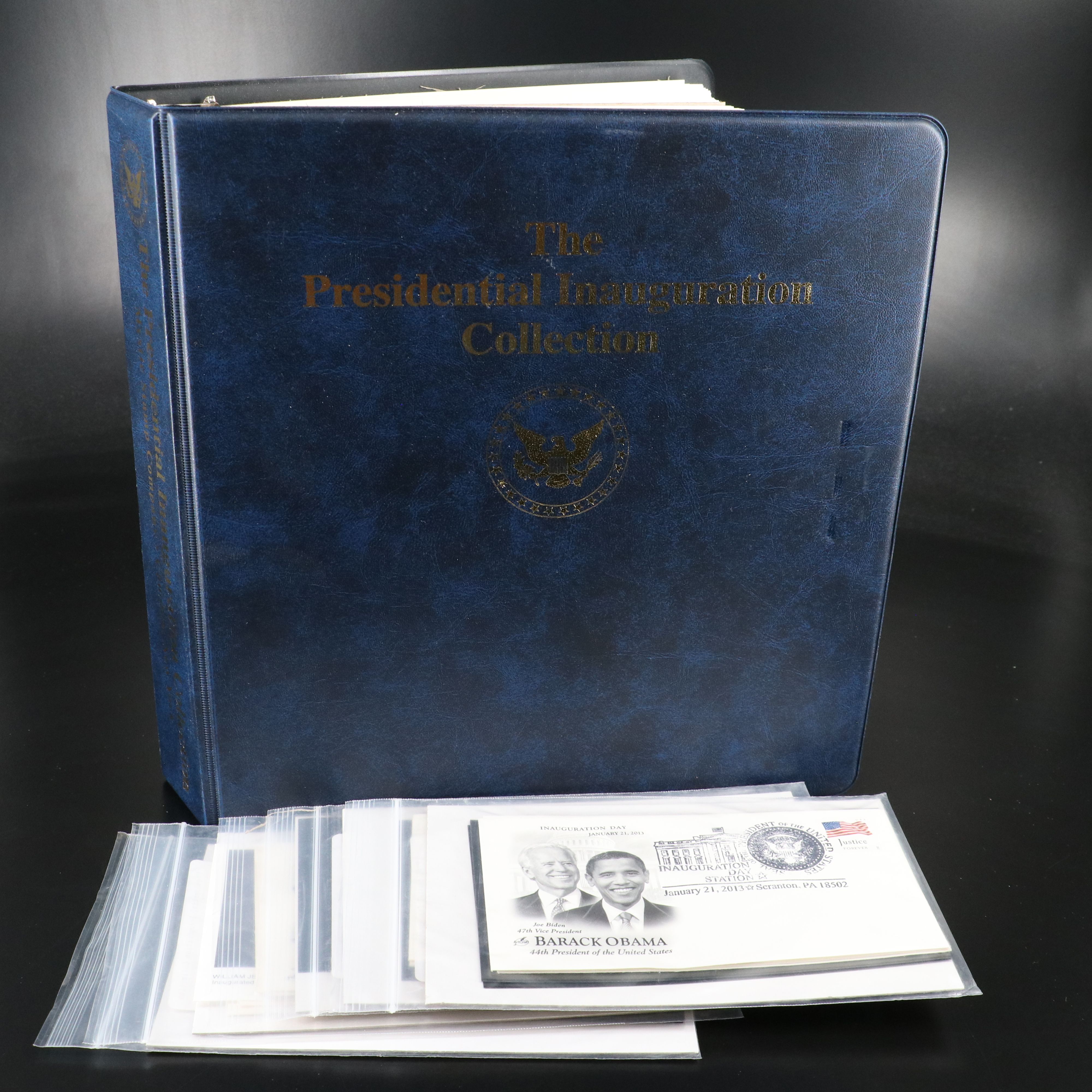 "The Presidential Inaugural Collection" Postal Cover and Stamp Album