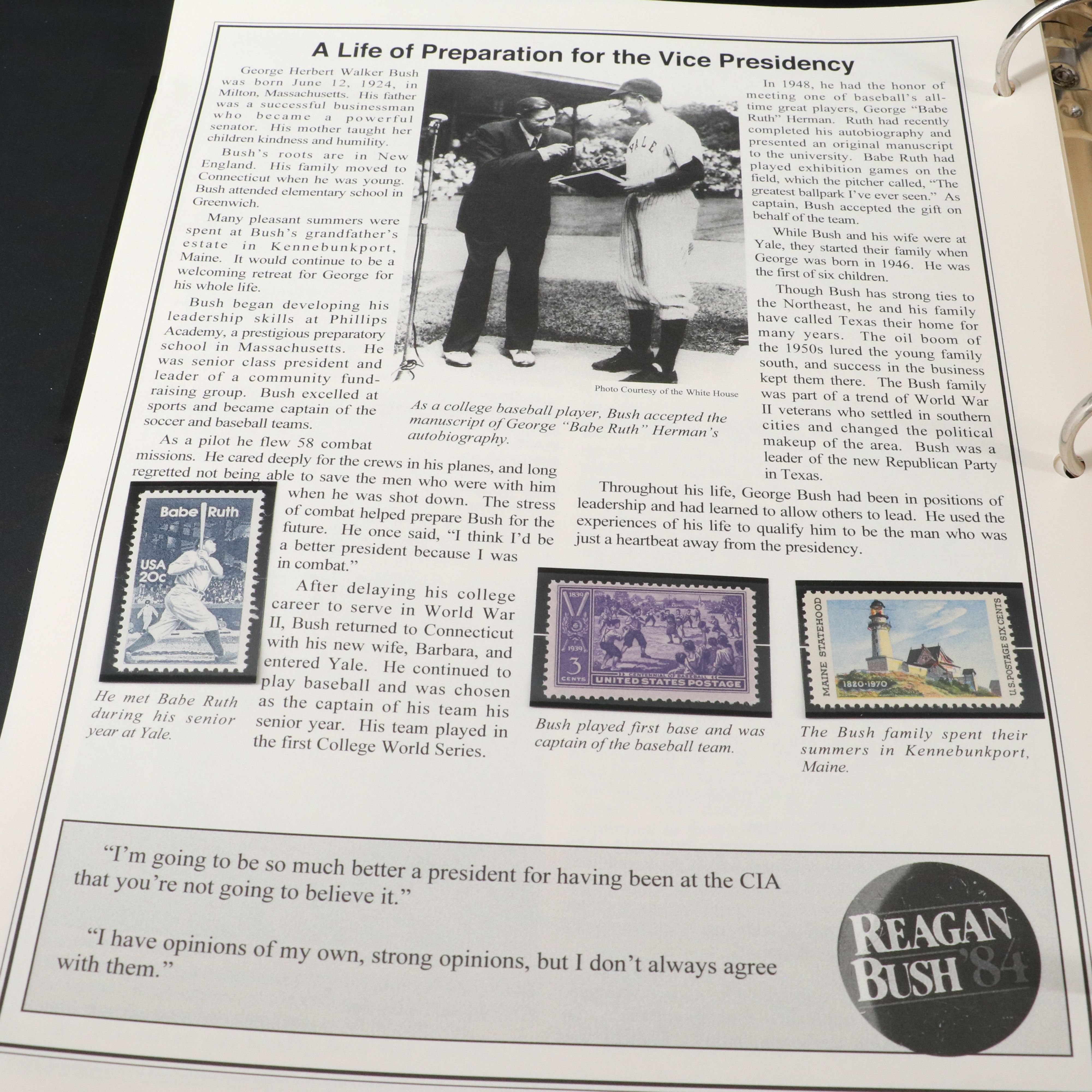 "The Presidential Inaugural Collection" Postal Cover and Stamp Album