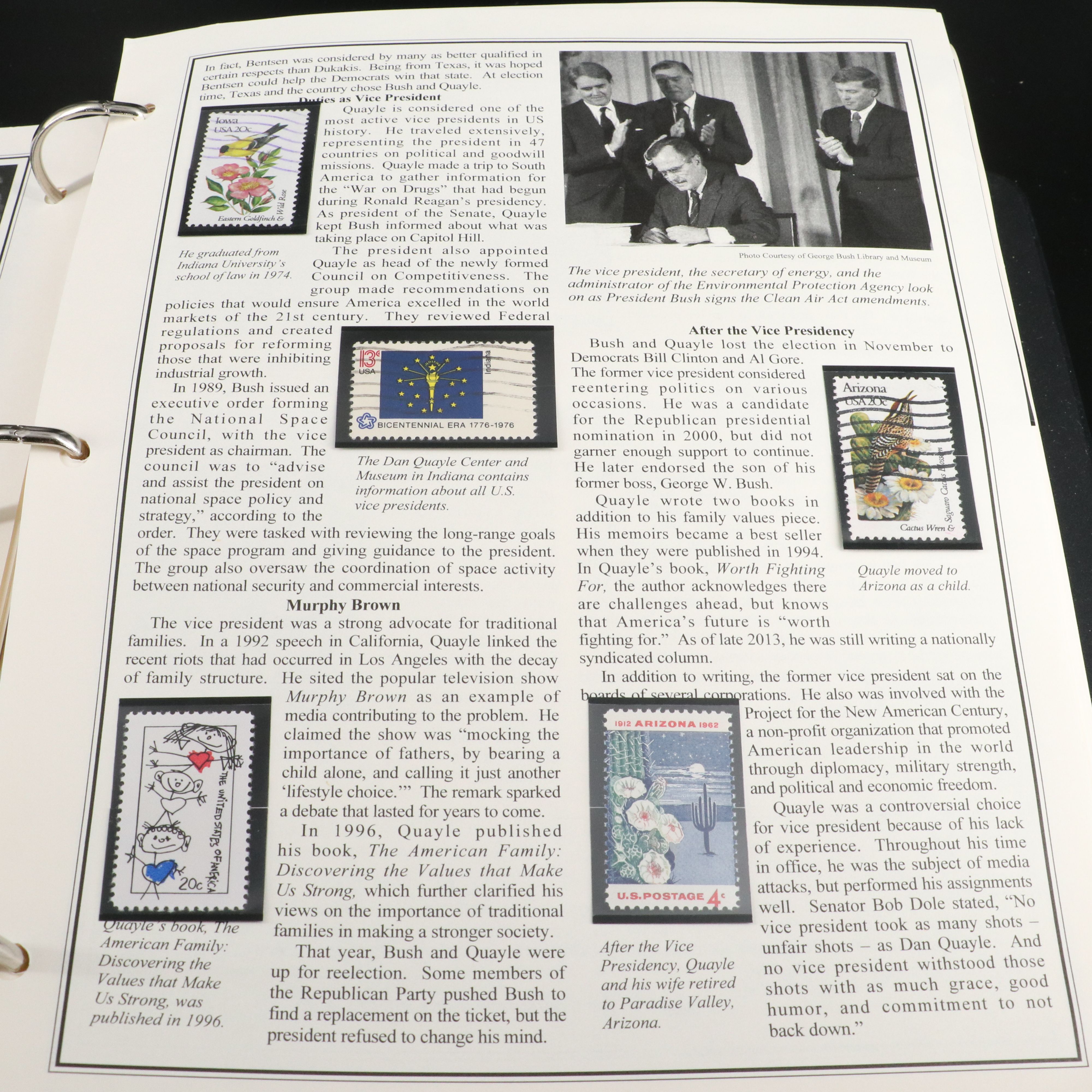 "The Presidential Inaugural Collection" Postal Cover and Stamp Album