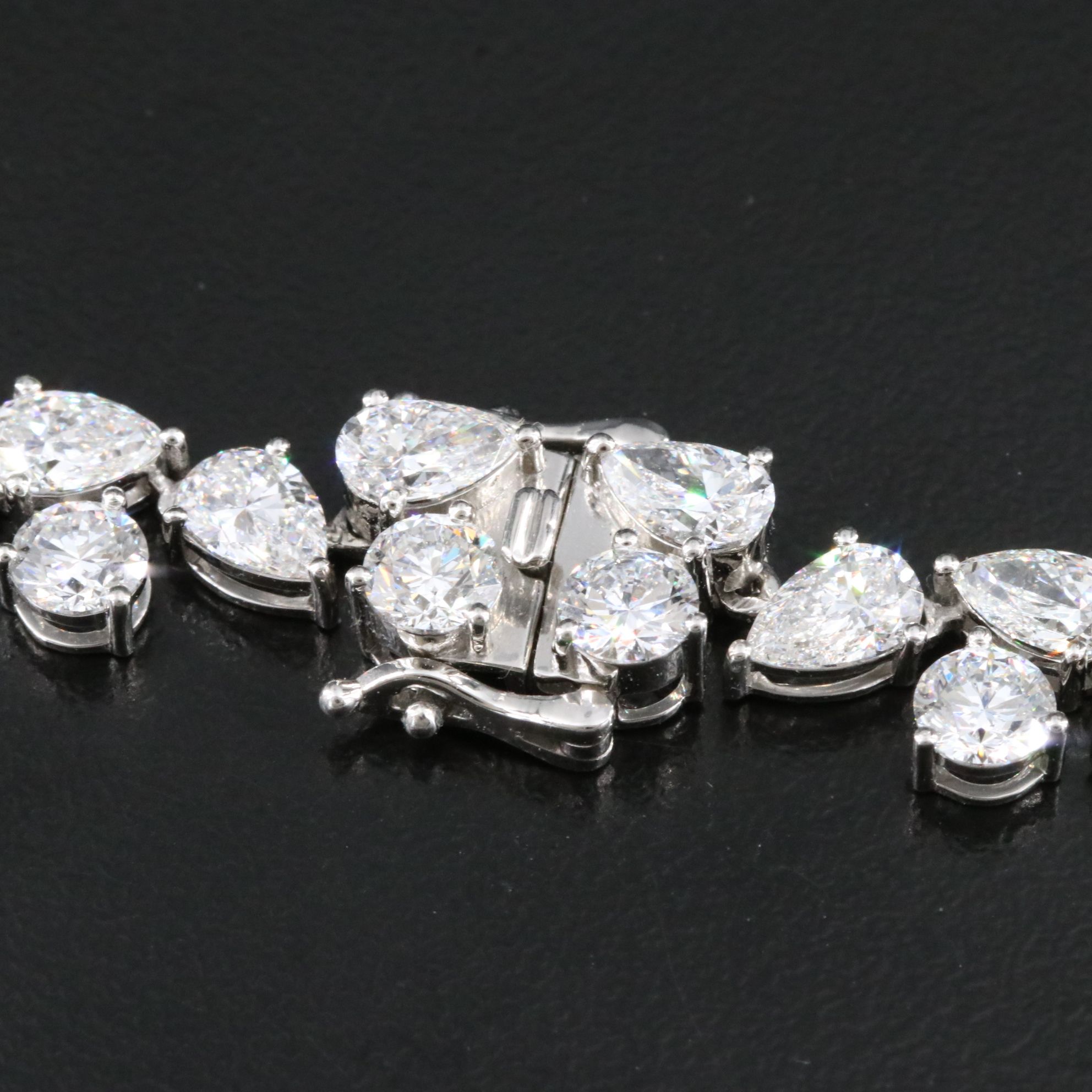 Platinum 45.66 CTW Lab Grown Diamond Necklace