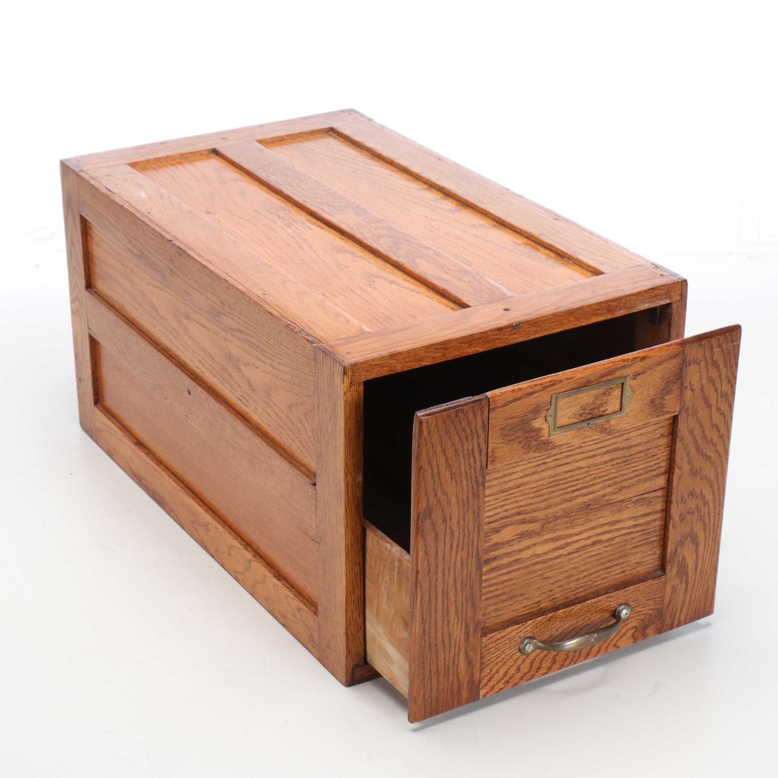 Tiger Oak Filing Drawer