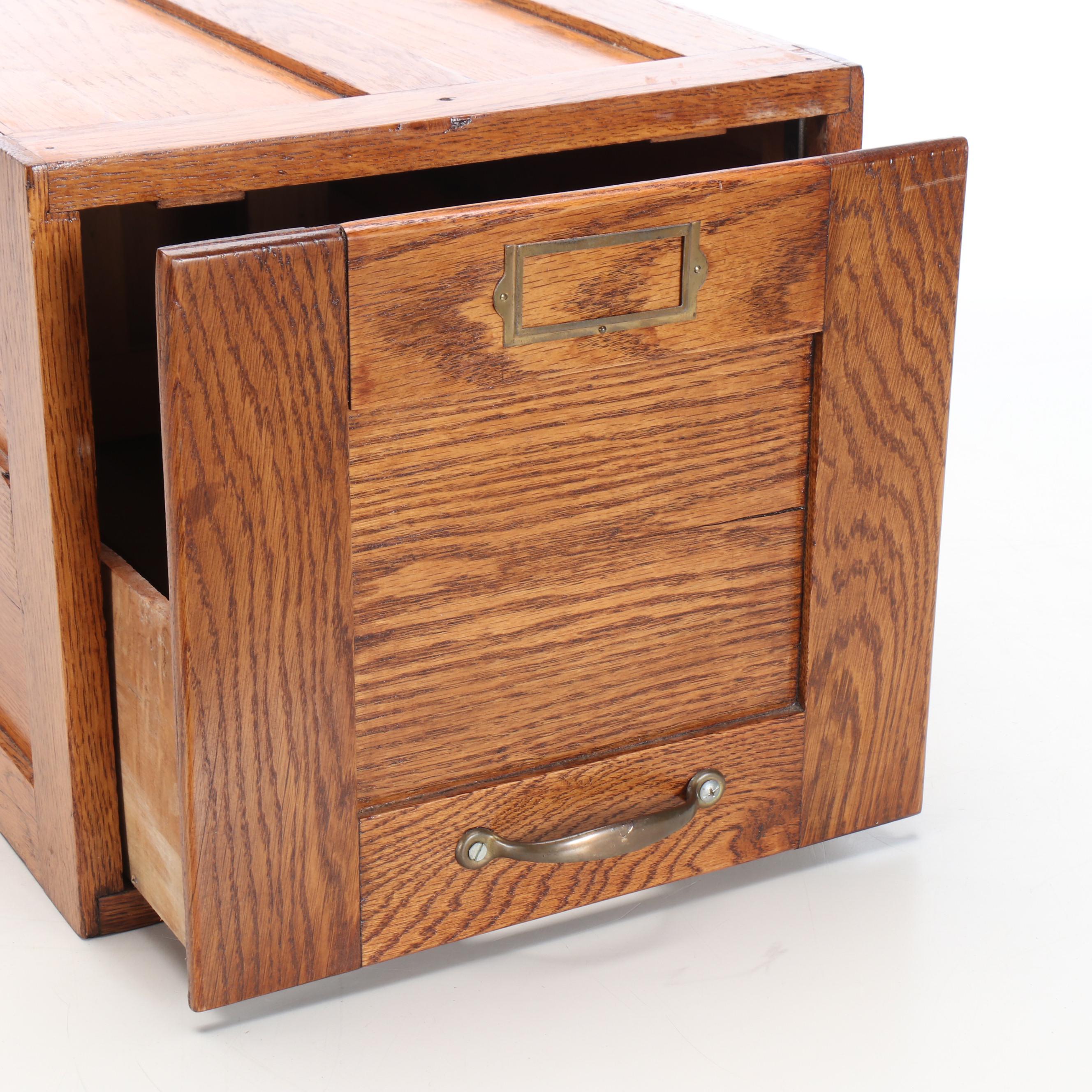 Tiger Oak Filing Drawer