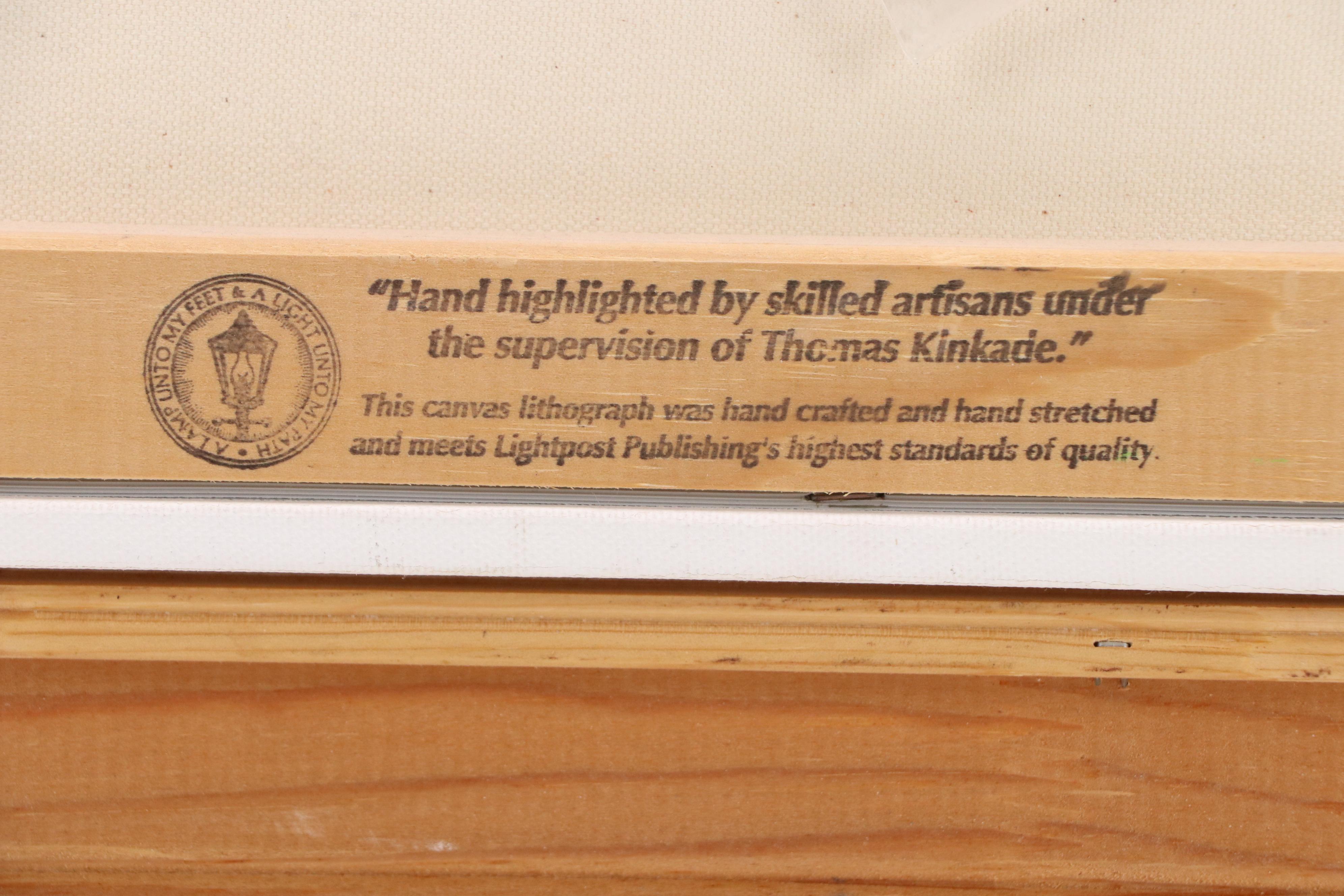 Thomas Kinkade Offset Lithograph "Sunday Evening Sleigh Ride"