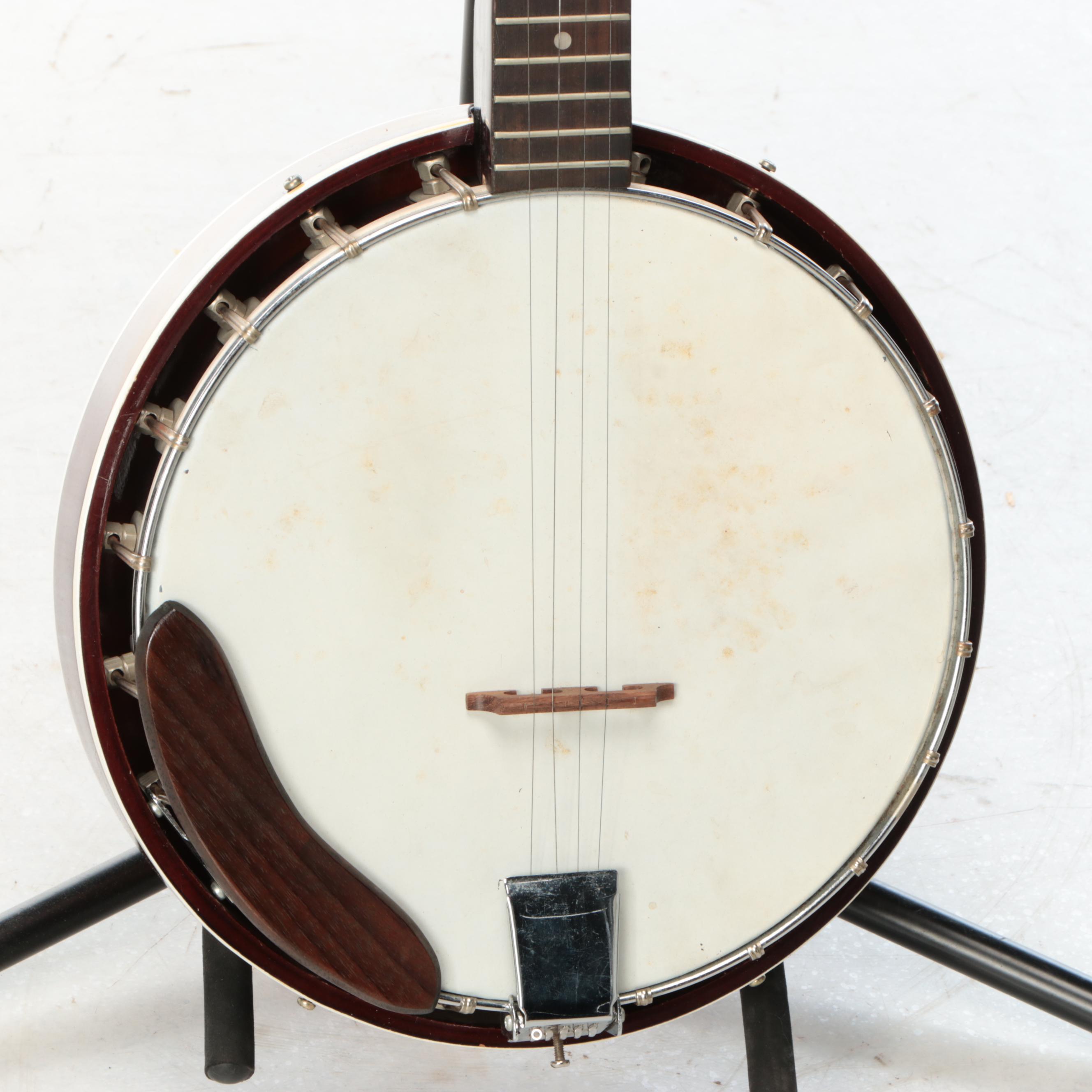 Montaya Rosewood Five-String Banjo with Tolex Case
