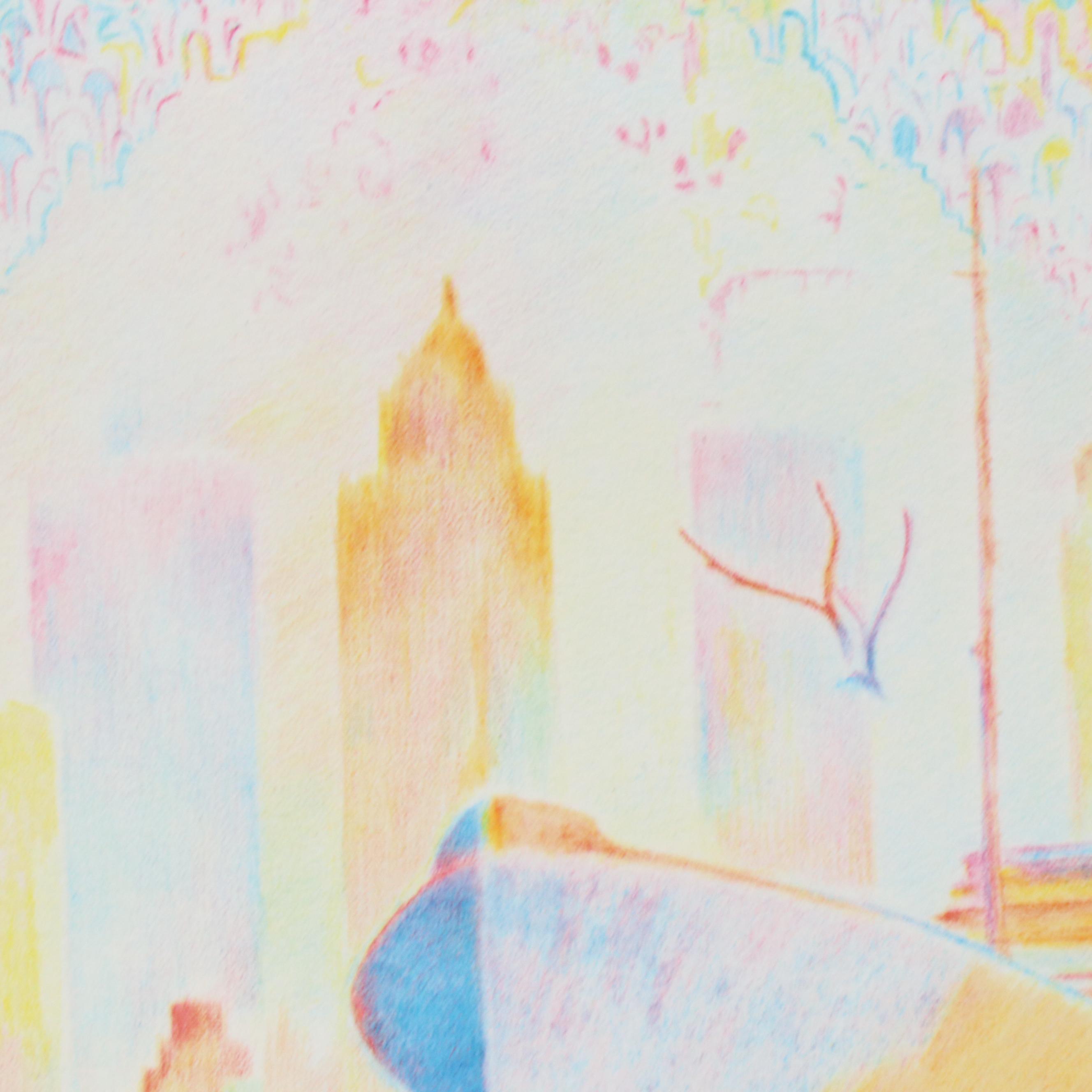 Abstract Figurative Giclée "Gate West," 1999