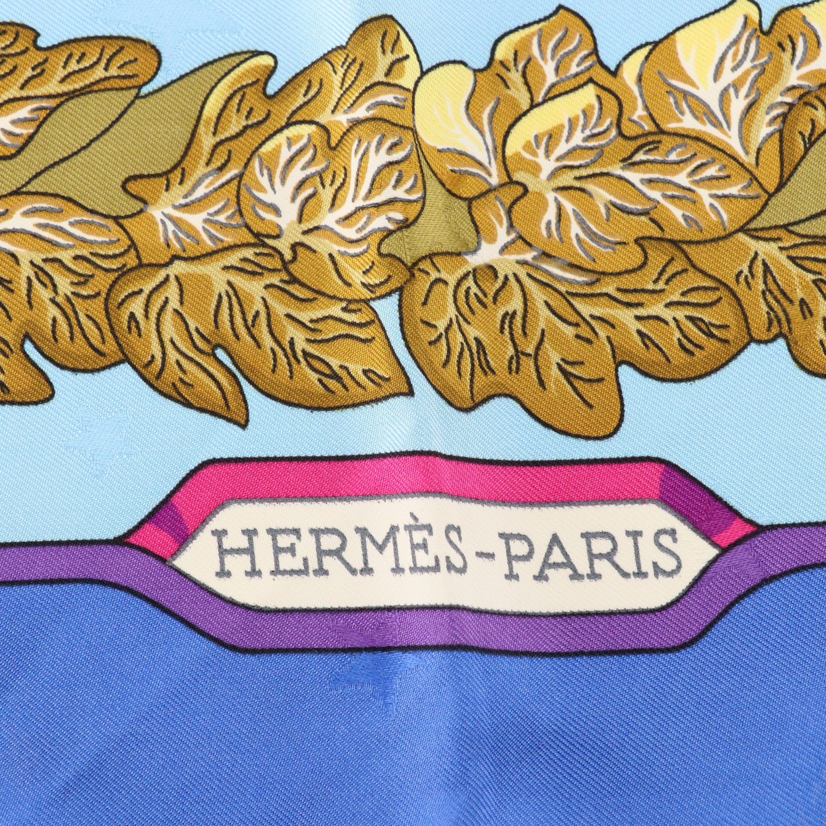 Hermès "Emblèmes de l'Europe" Scarf 90 in Star Silk Jacquard