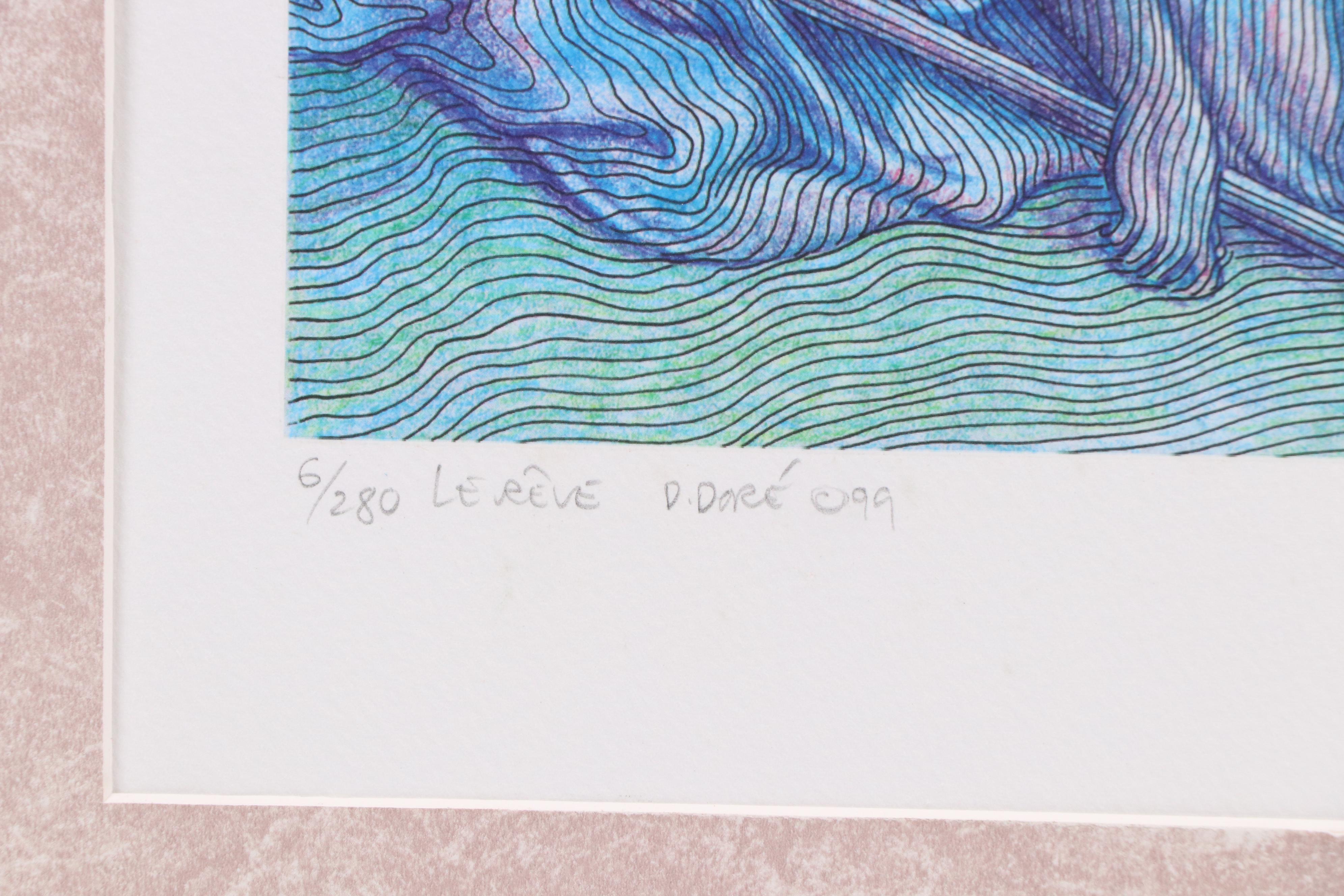 Guillaume Azoulay Giclée "Le Reve," 1999