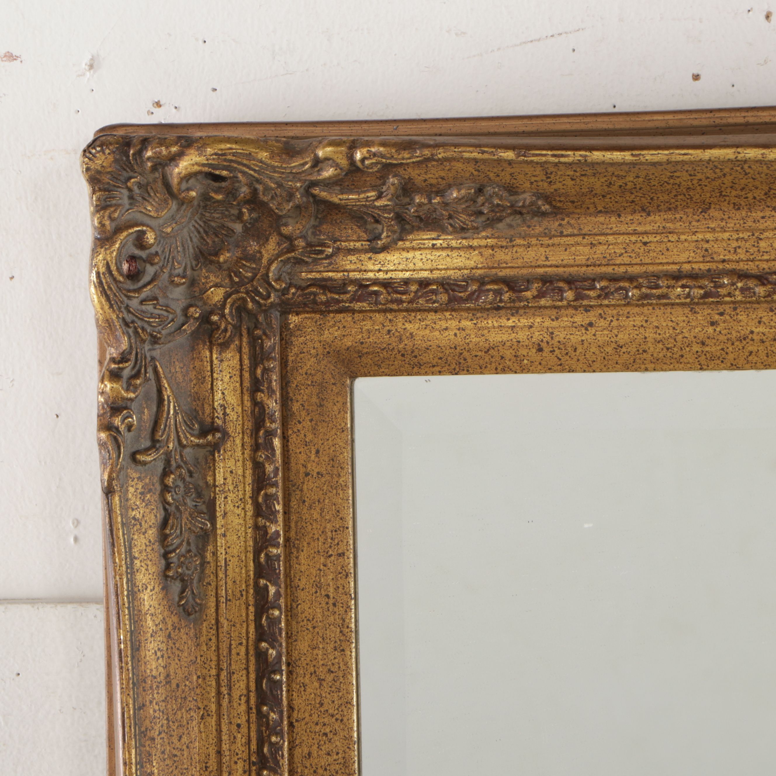 American Decor, Inc., Victorian Style Gilt Wood Rectangular Wall Mirror
