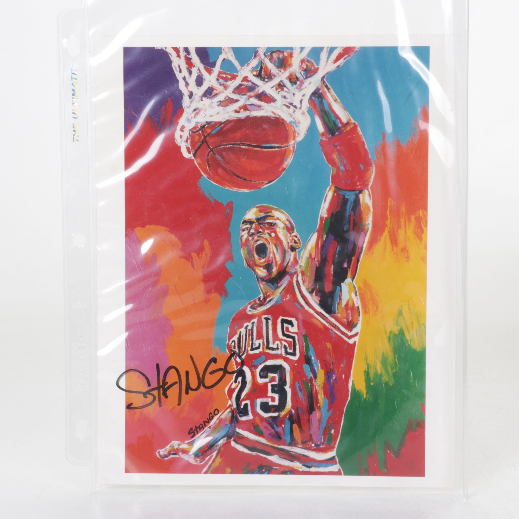 John Stango Signed Michael Jordan Print & Other Basketball Collections