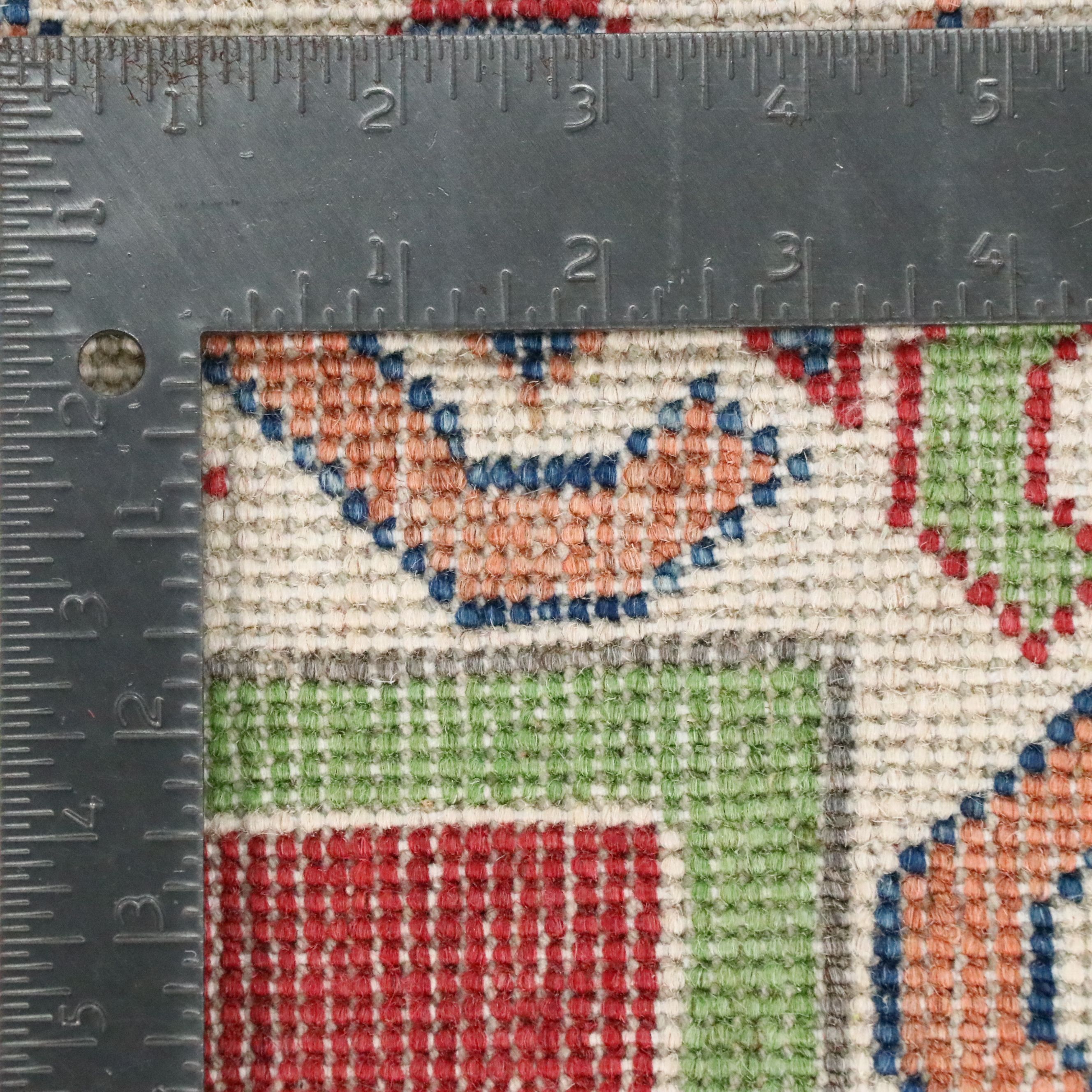 2' x 6' Hand-Knotted Afghan Pictorial War Carpet Runner