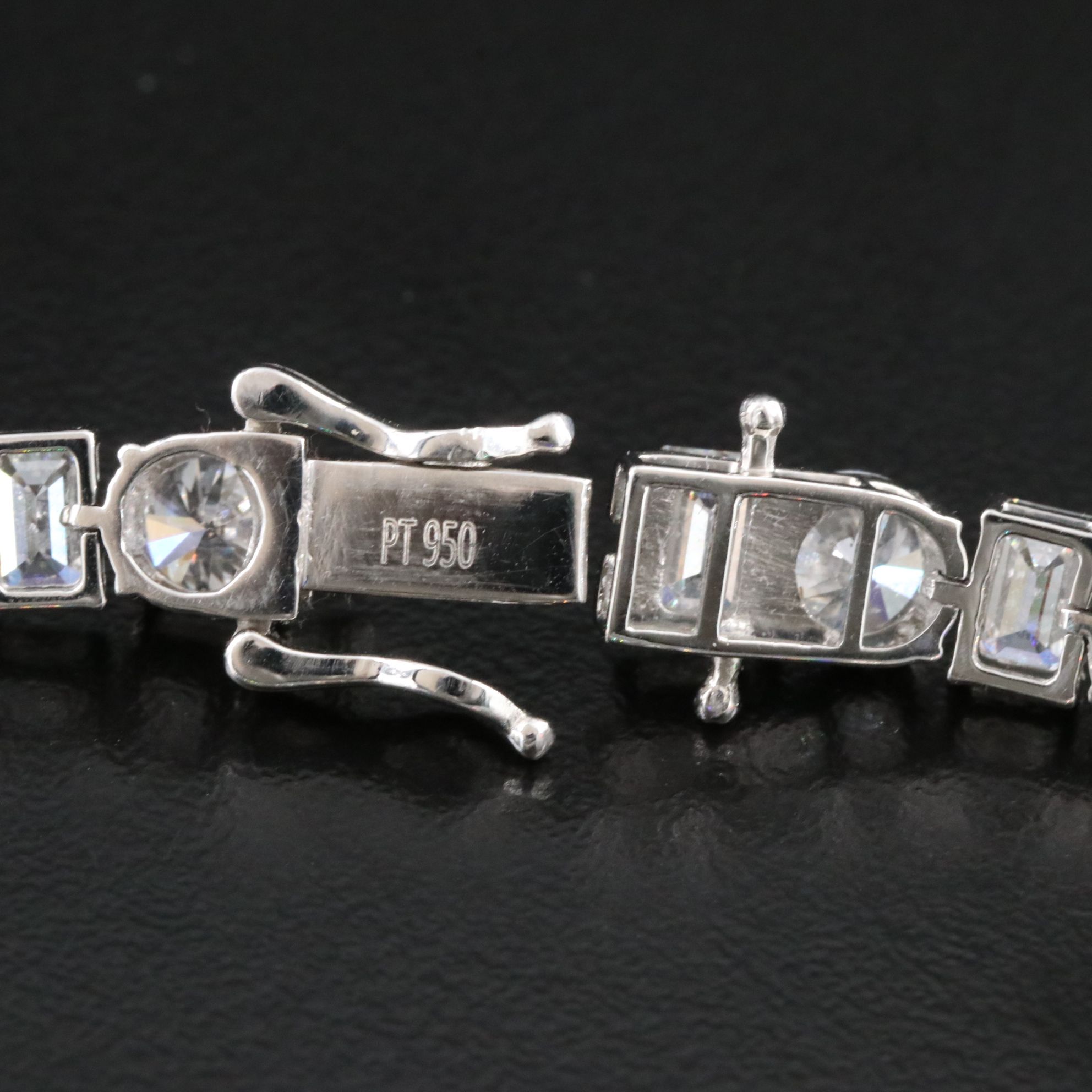 Platinum 17.71 CTW Lab Grown Diamond Line Bracelet