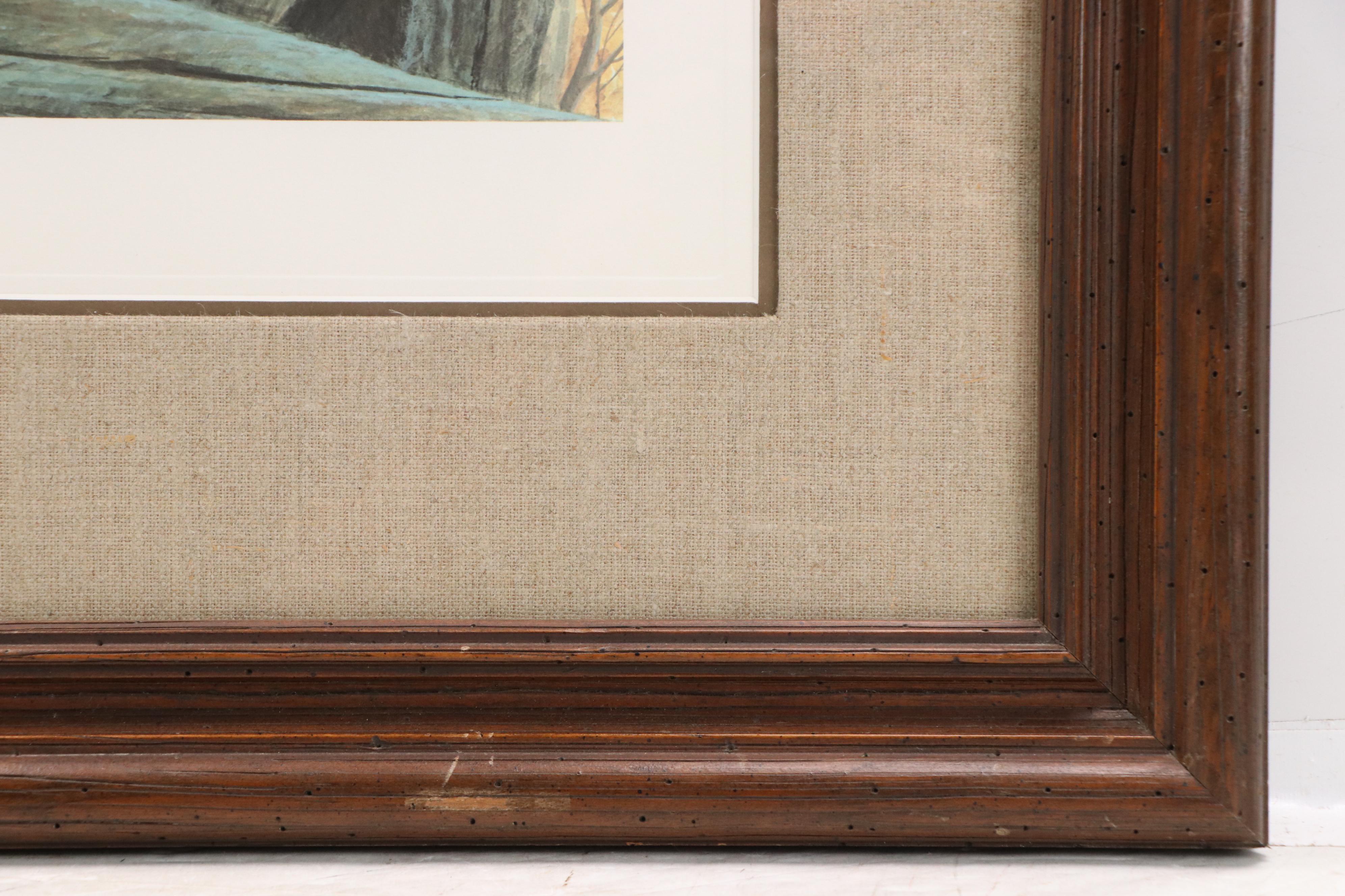 John A. Ruthven Offset Lithograph "Gray Fox," Late 20th Century