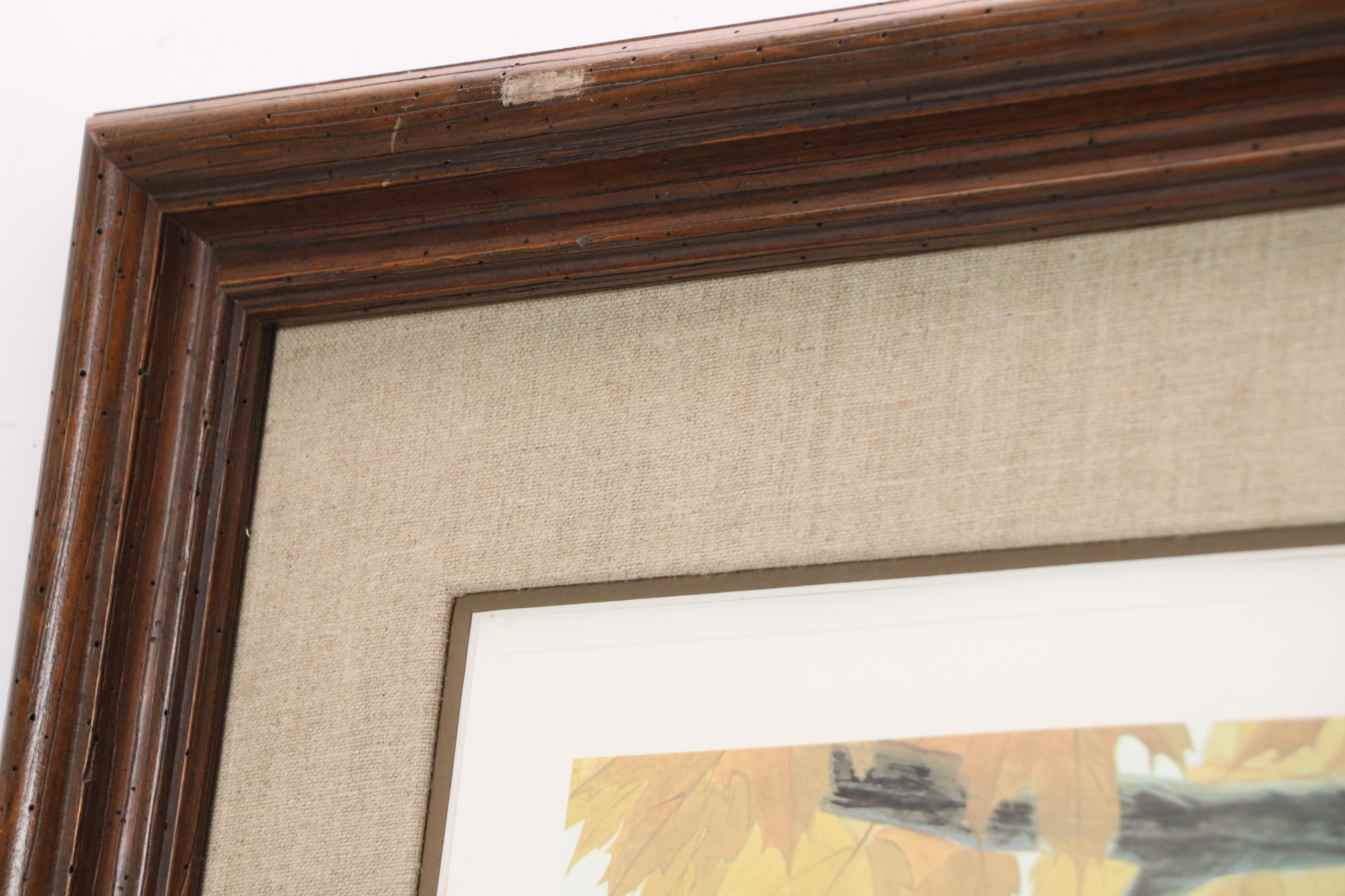 John A. Ruthven Offset Lithograph "Gray Fox," Late 20th Century