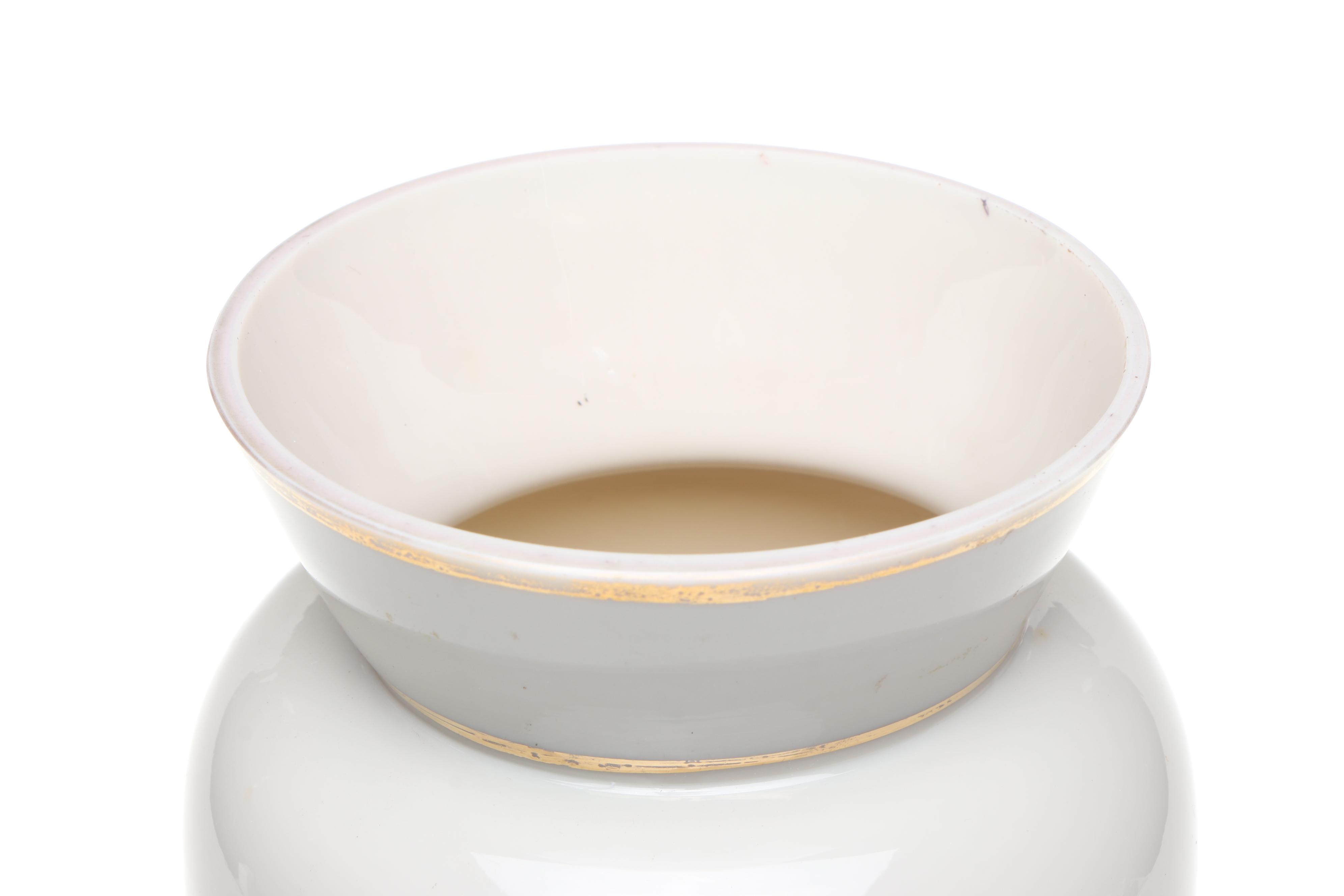 Hand-Painted Floral Glass Vase