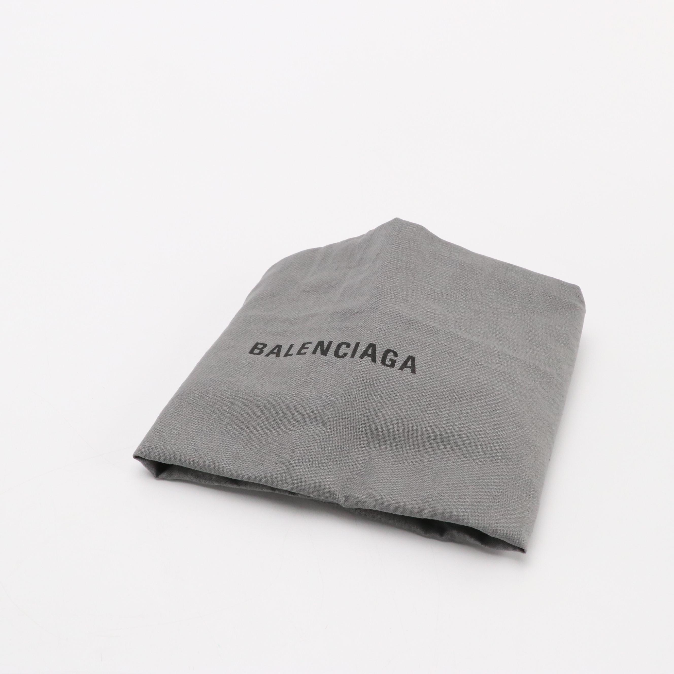 Balenciaga Ibiza Two-Way Basket Bag in Black Woven Nylon and Leather Trim