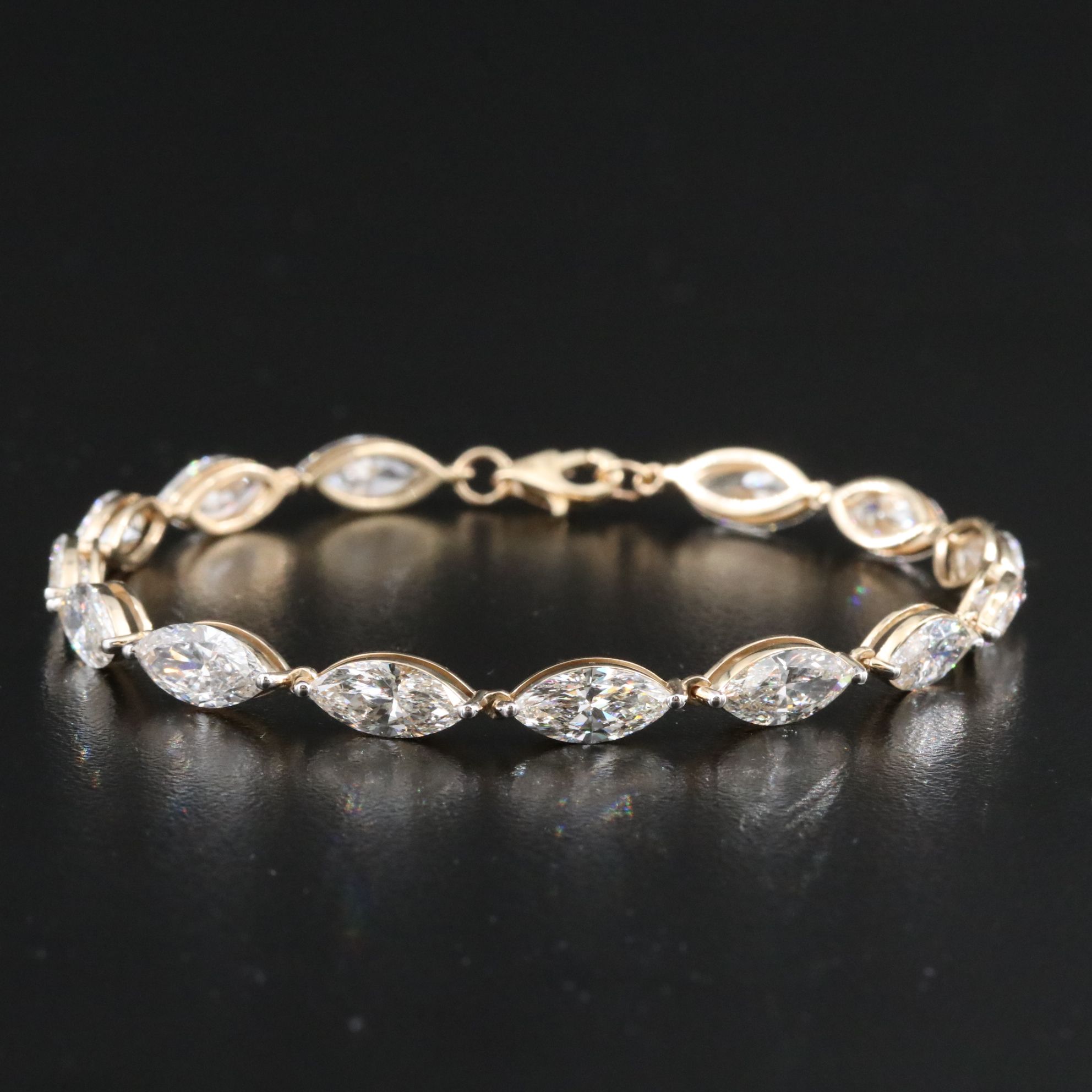 14K 12.56 CTW Lab Grown Diamond Bracelet