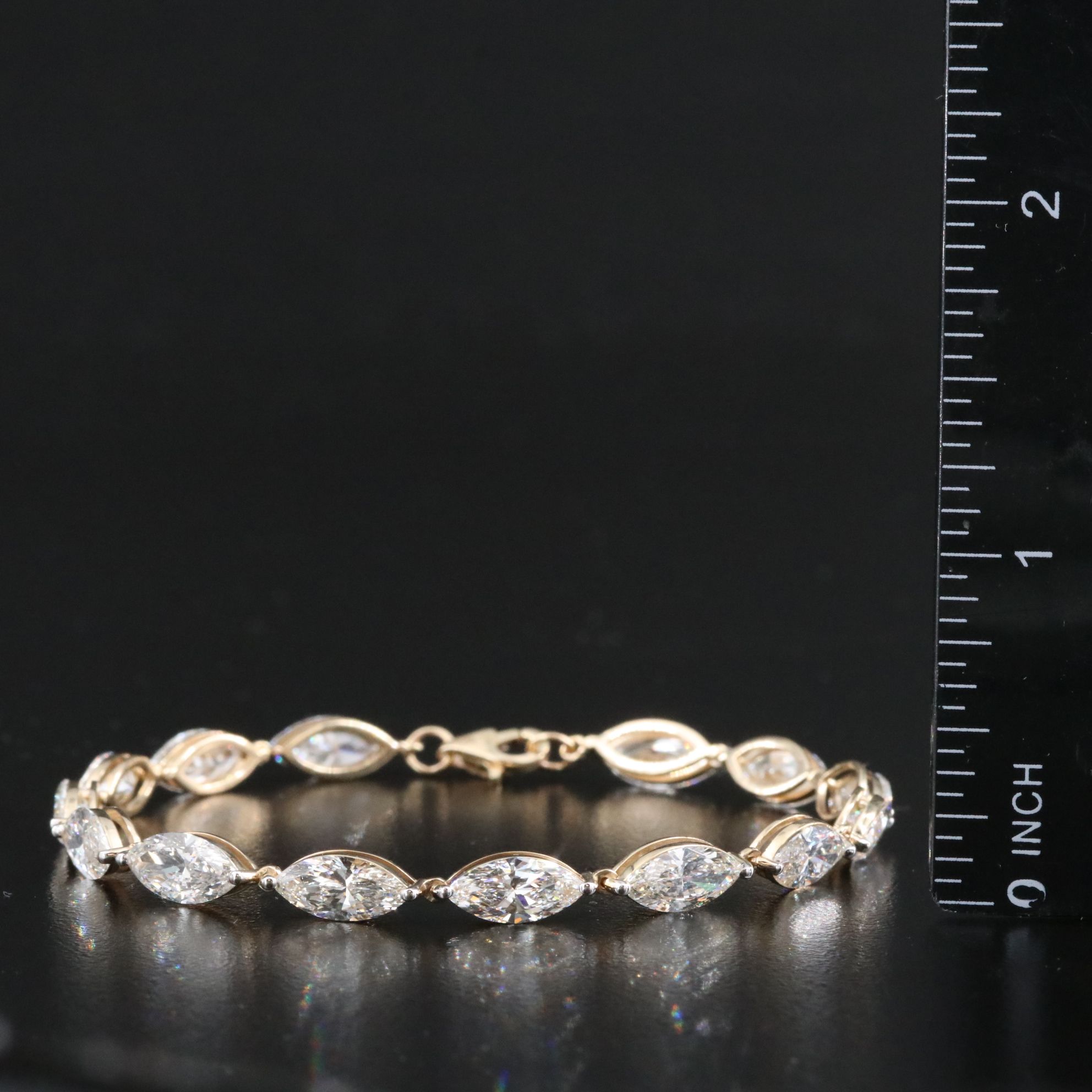 14K 12.56 CTW Lab Grown Diamond Bracelet