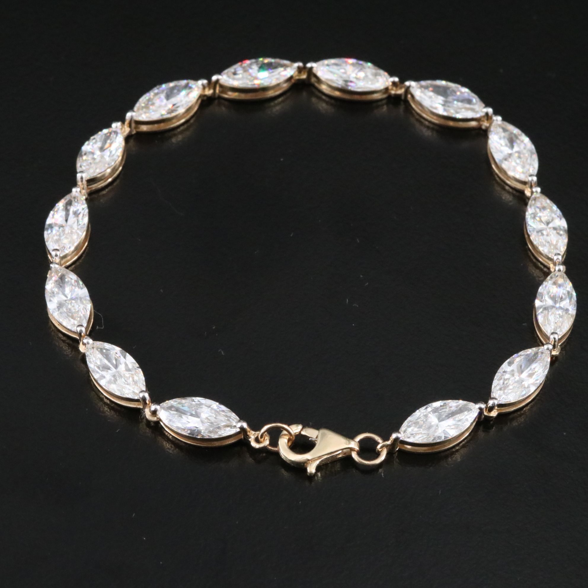 14K 12.56 CTW Lab Grown Diamond Bracelet