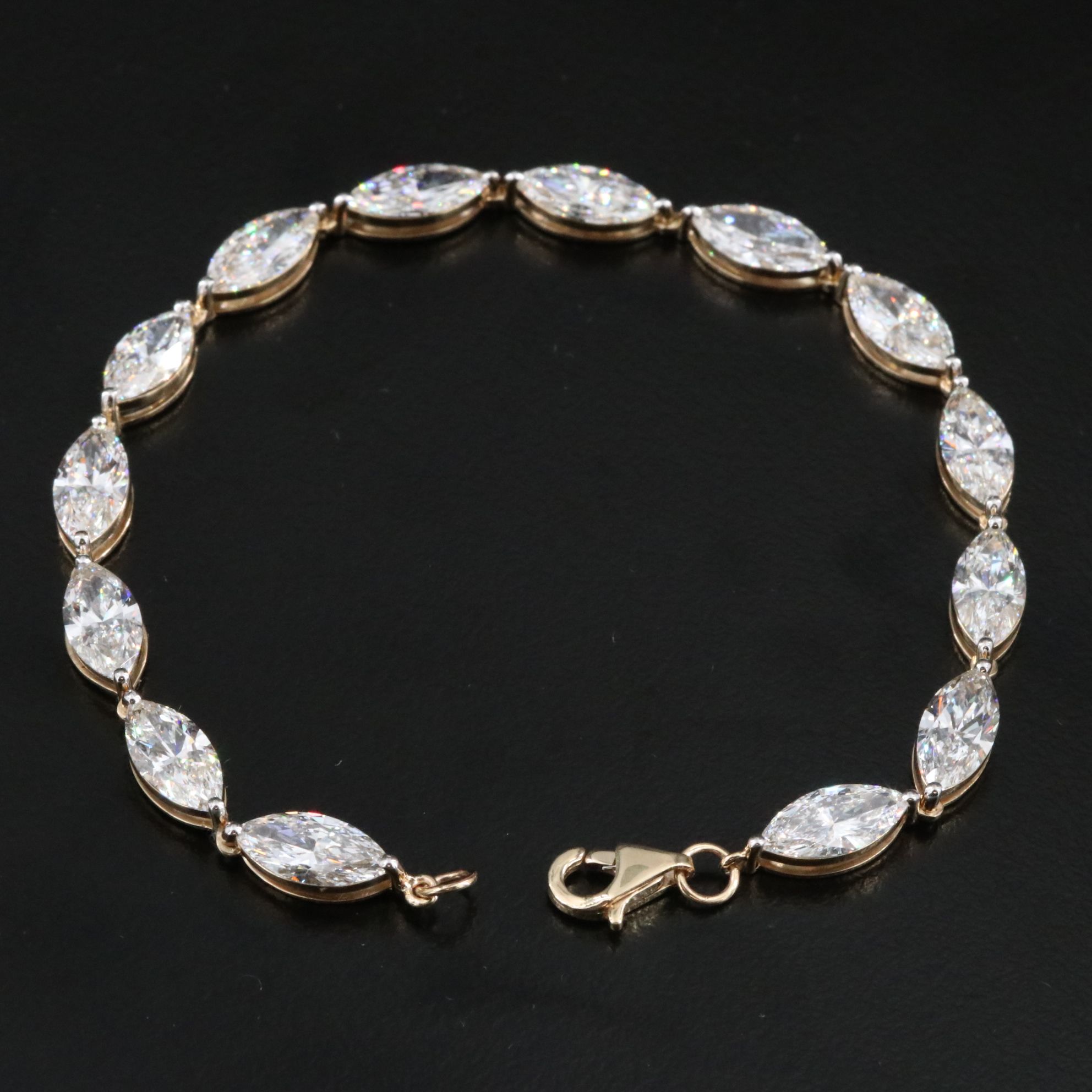 14K 12.56 CTW Lab Grown Diamond Bracelet