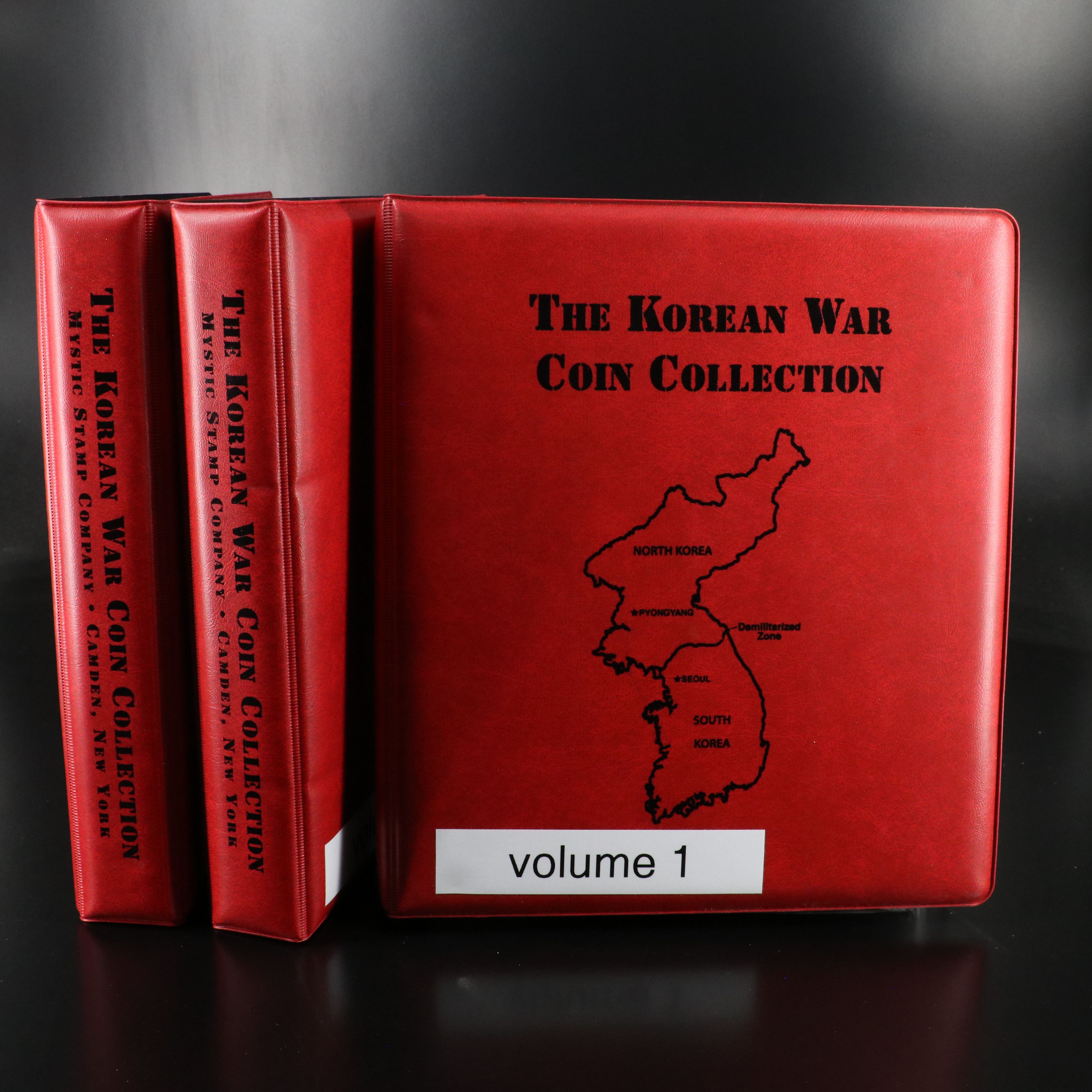 Three Albums of 141 Commemorative Korean War Coins