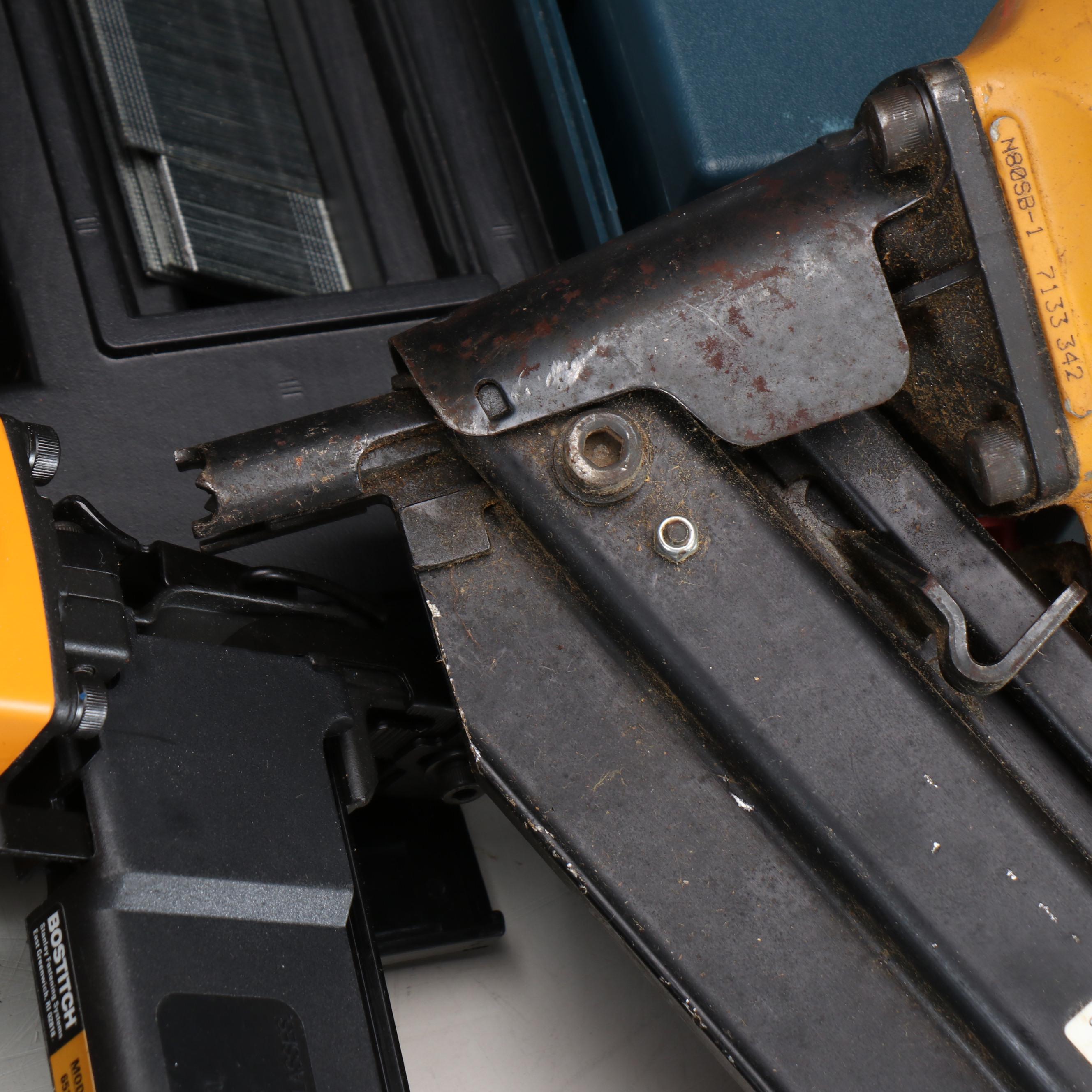 Stanley Bostitch Pneumatic Staplers and Brad Nailers with More Tools