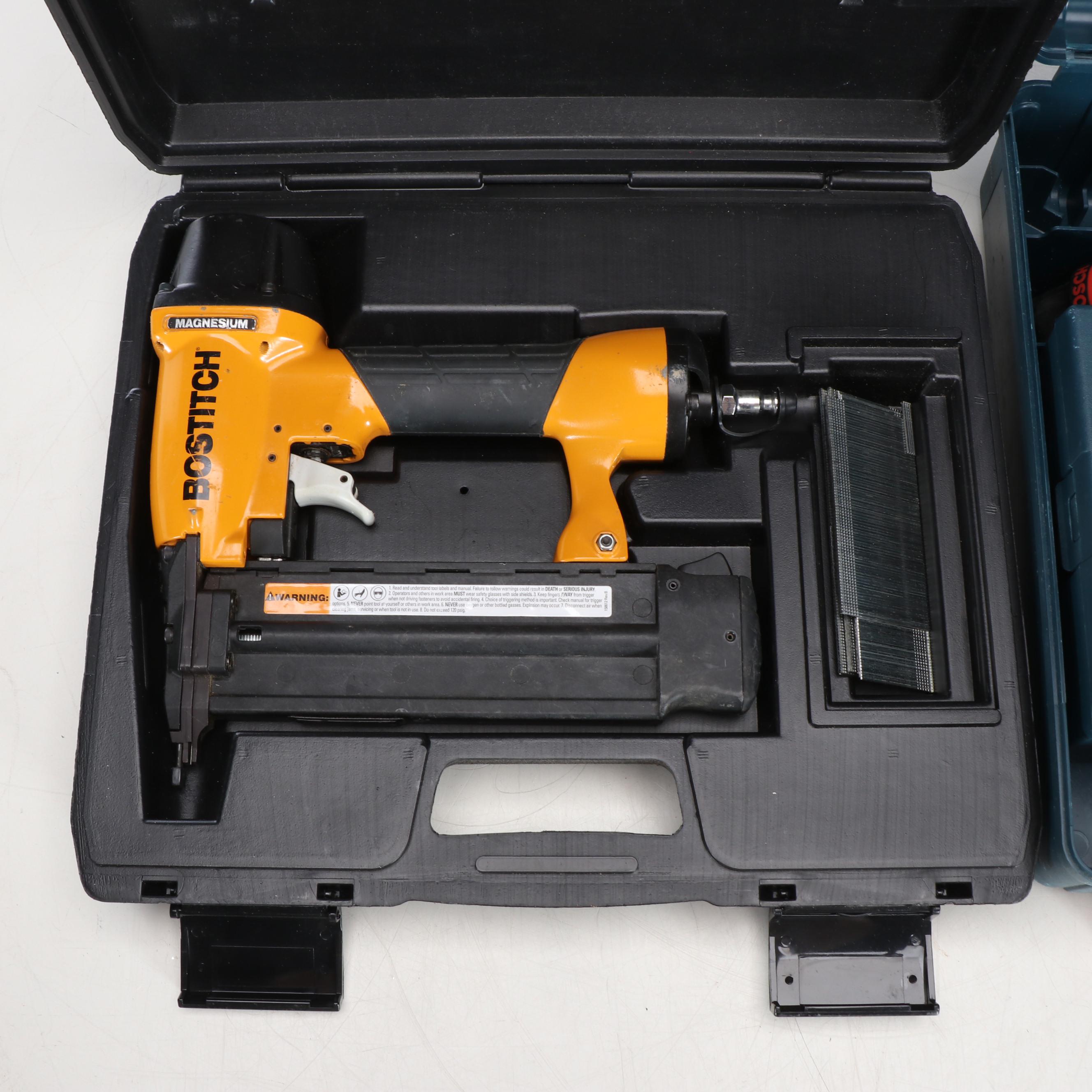 Stanley Bostitch Pneumatic Staplers and Brad Nailers with More Tools