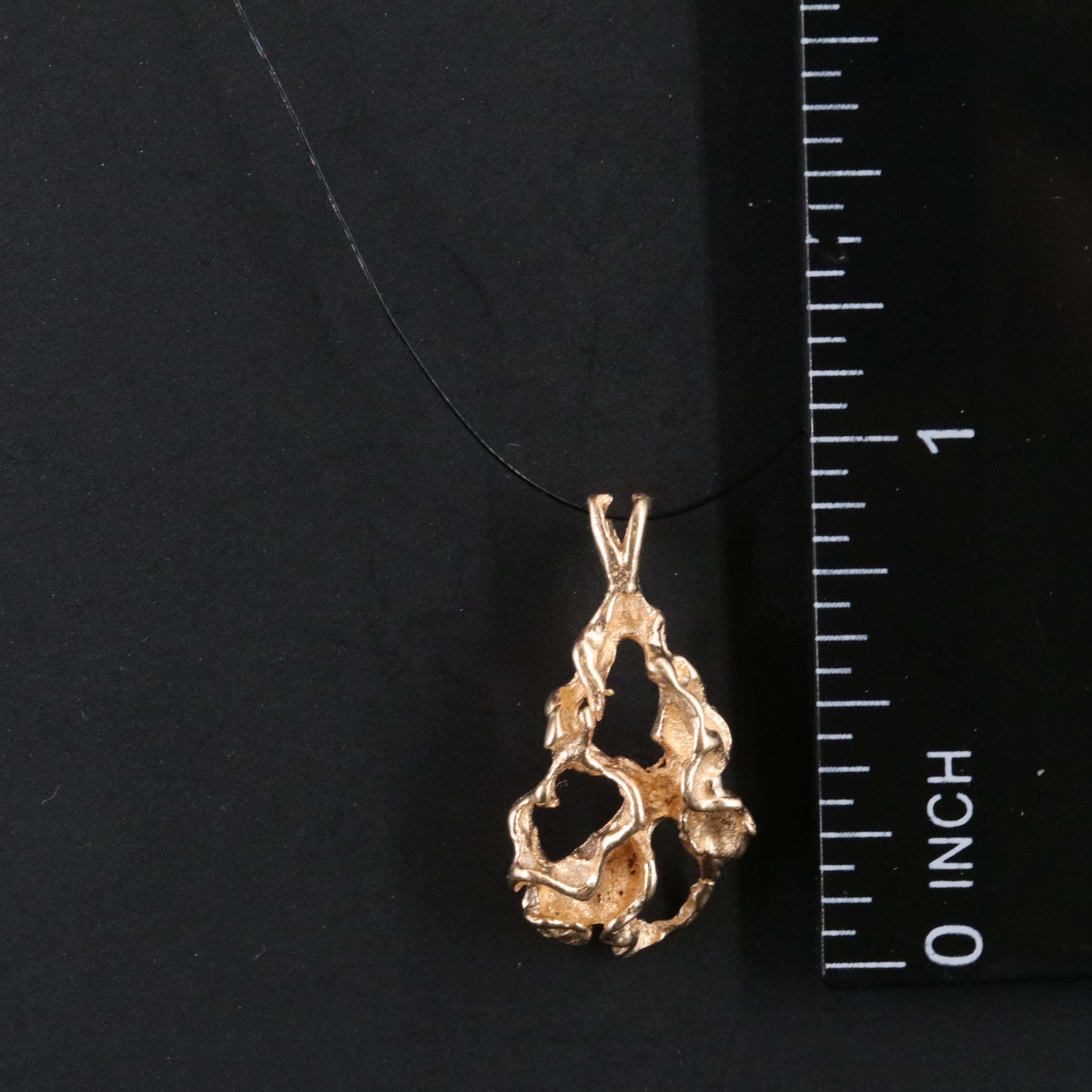 14K Biomorphic Pendant
