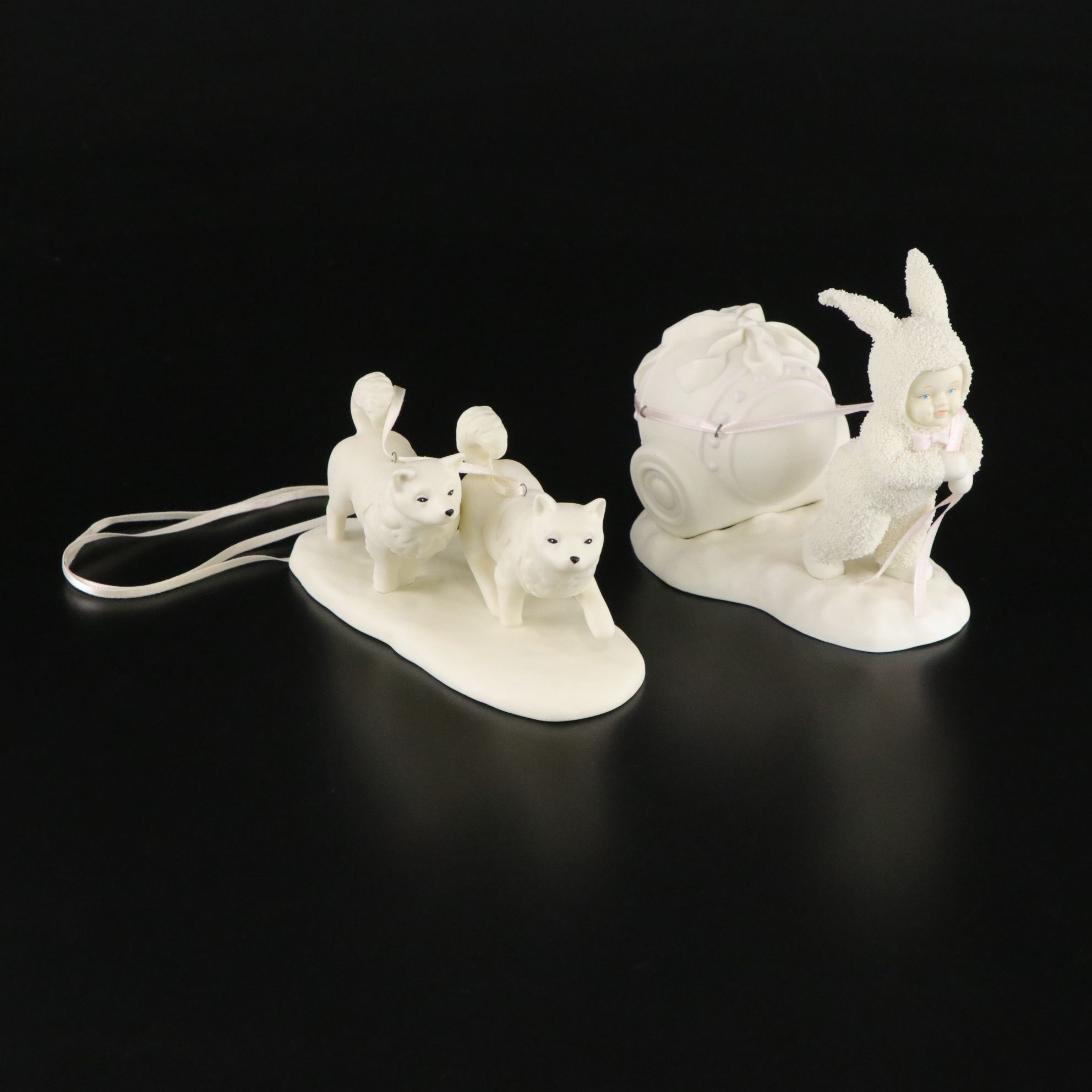 Department 56 Snowbabies "Lift Me Higher" Christmas Tree & More Bisque Figurines