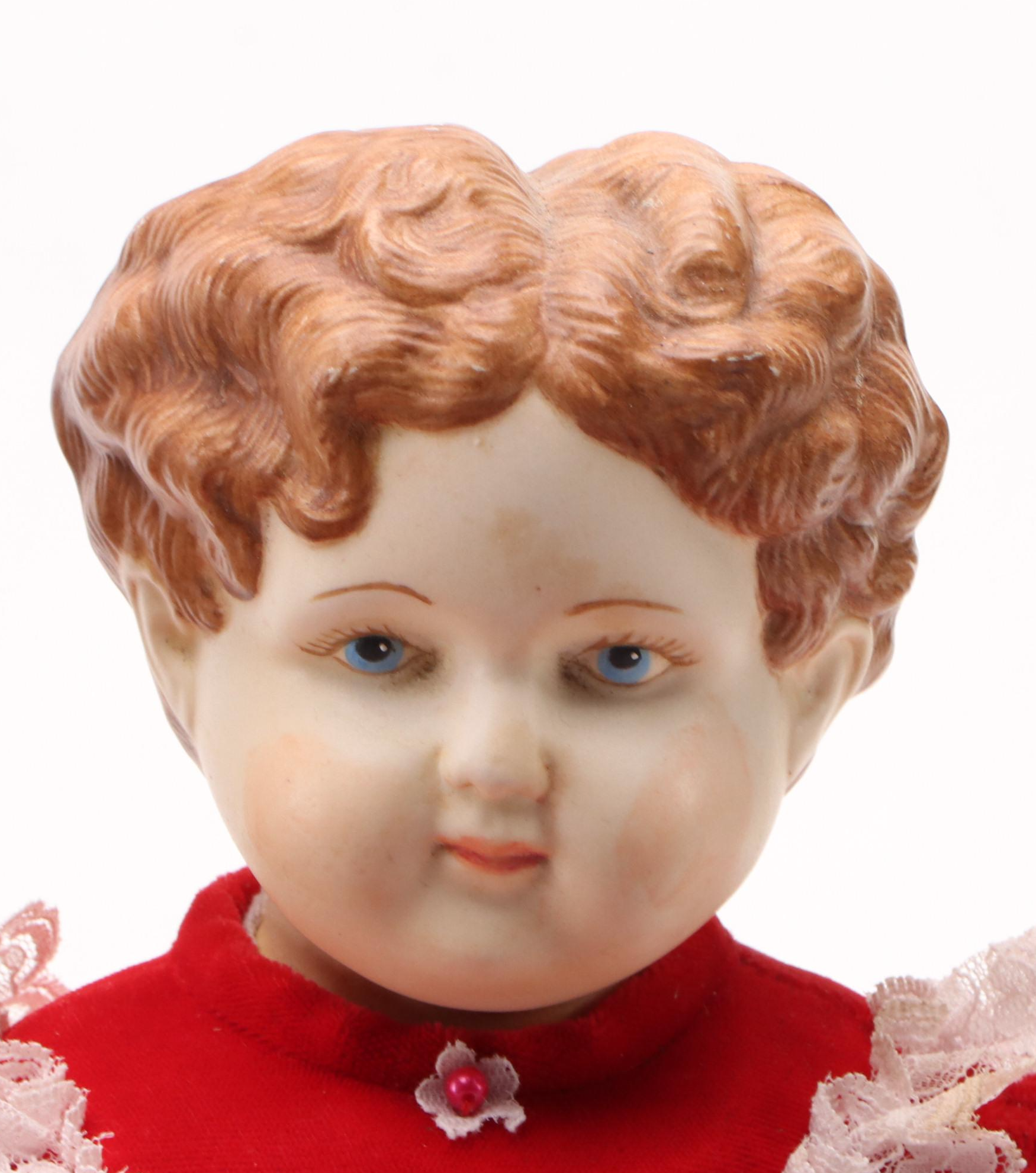 Victorian Style China Head Dolls with Cloth Bodies, 20th Century