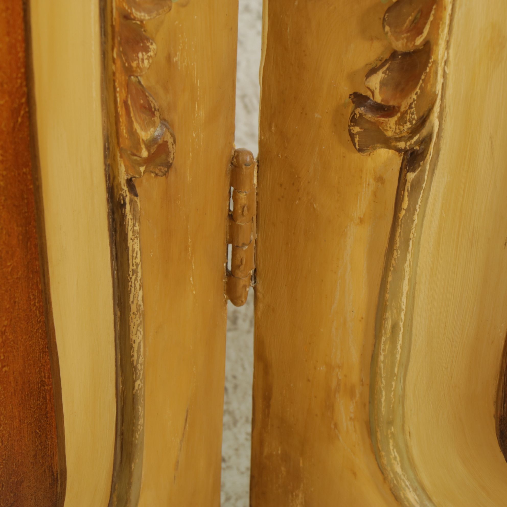 French Provincial Hand Painted Room Screen