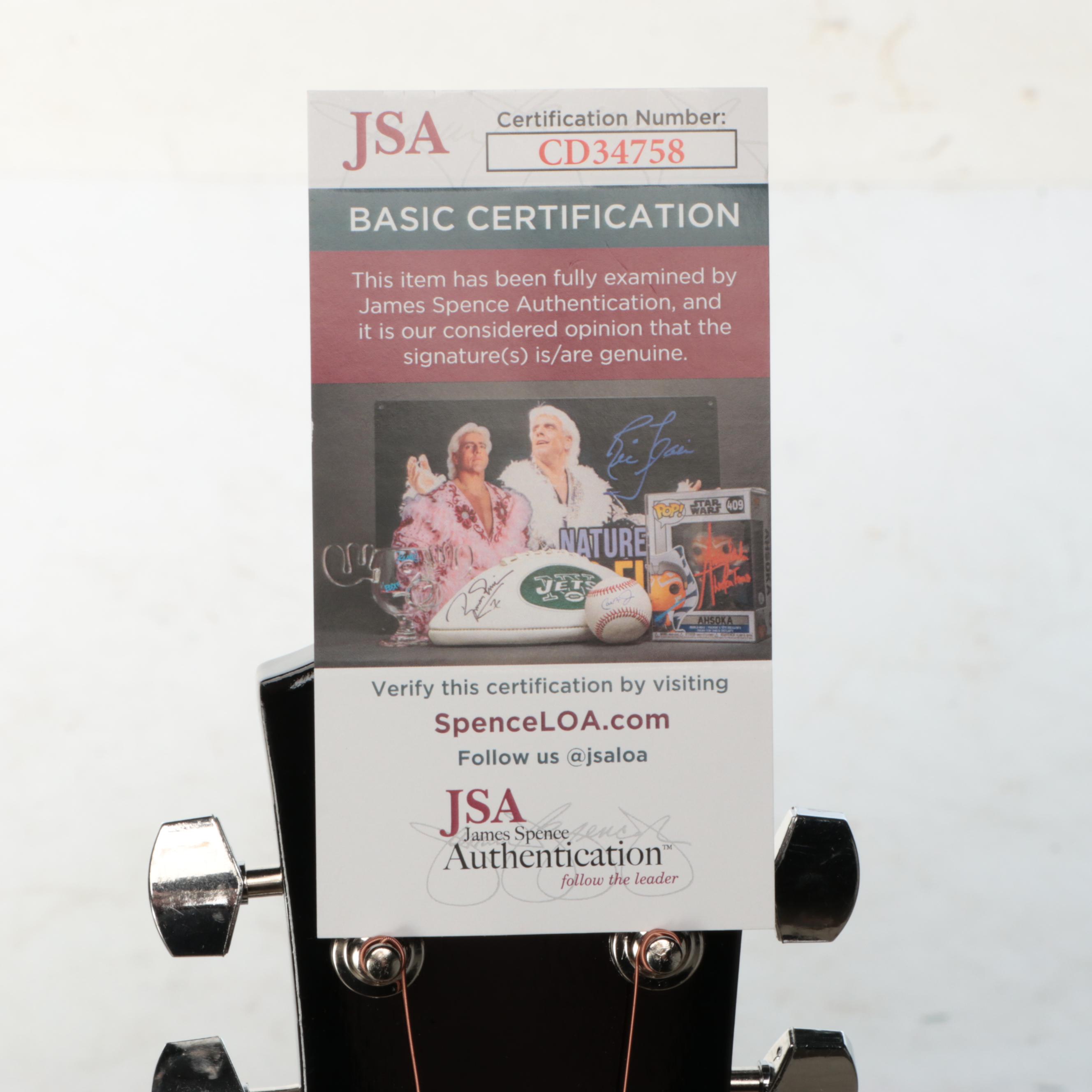 Taylor Swift Decal-Signed "The Eras Tour" Ashthorpe Acoustic Guitar, JSA