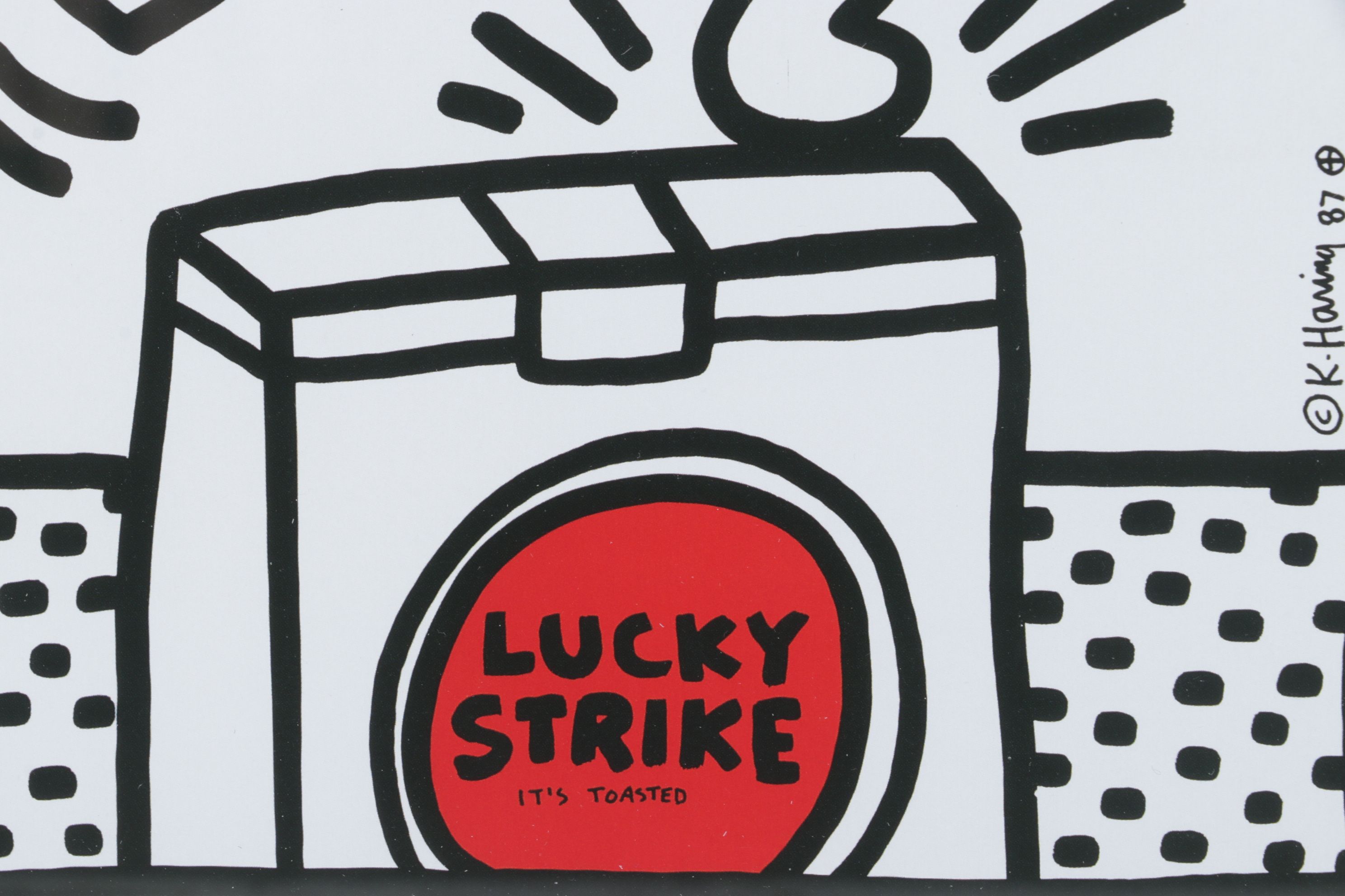 Offset Lithograph after Keith Haring Poster for Lucky Strike