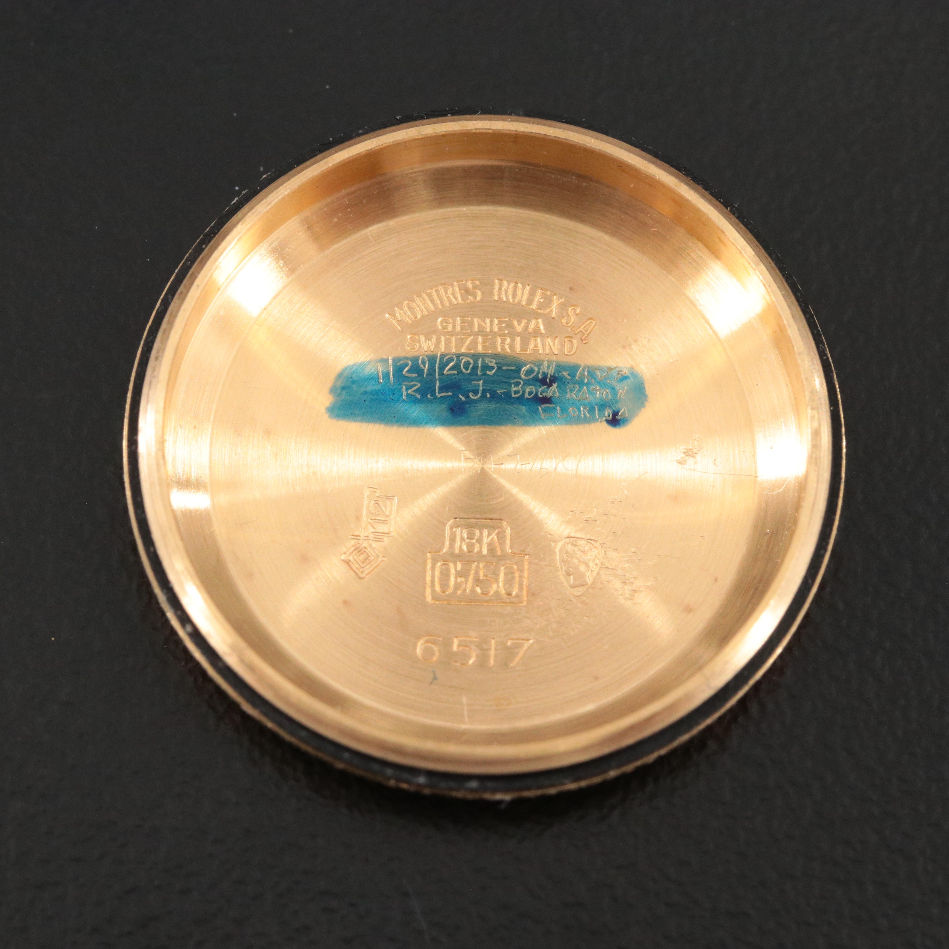 Rolex Datejust 6516 18K Gold Vintage Watch c.1966