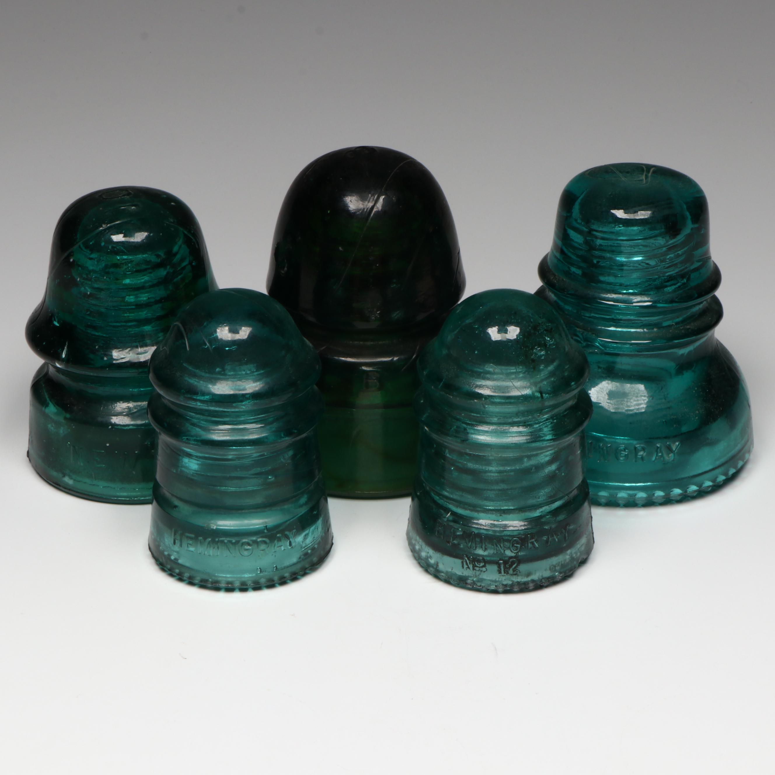 Late Victorian Hemingray, Brookfield and Other Glass Insulators