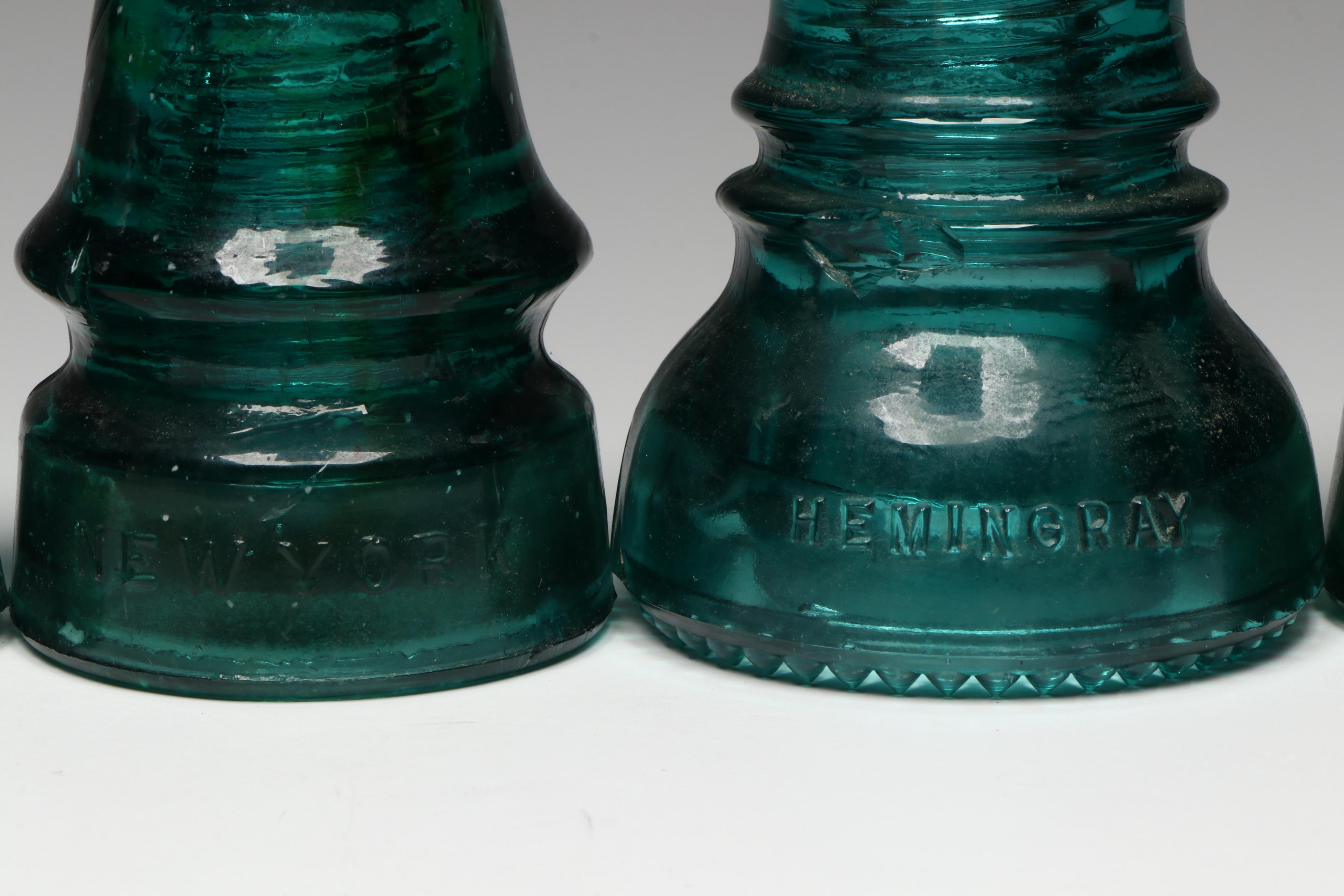 Late Victorian Hemingray, Brookfield and Other Glass Insulators