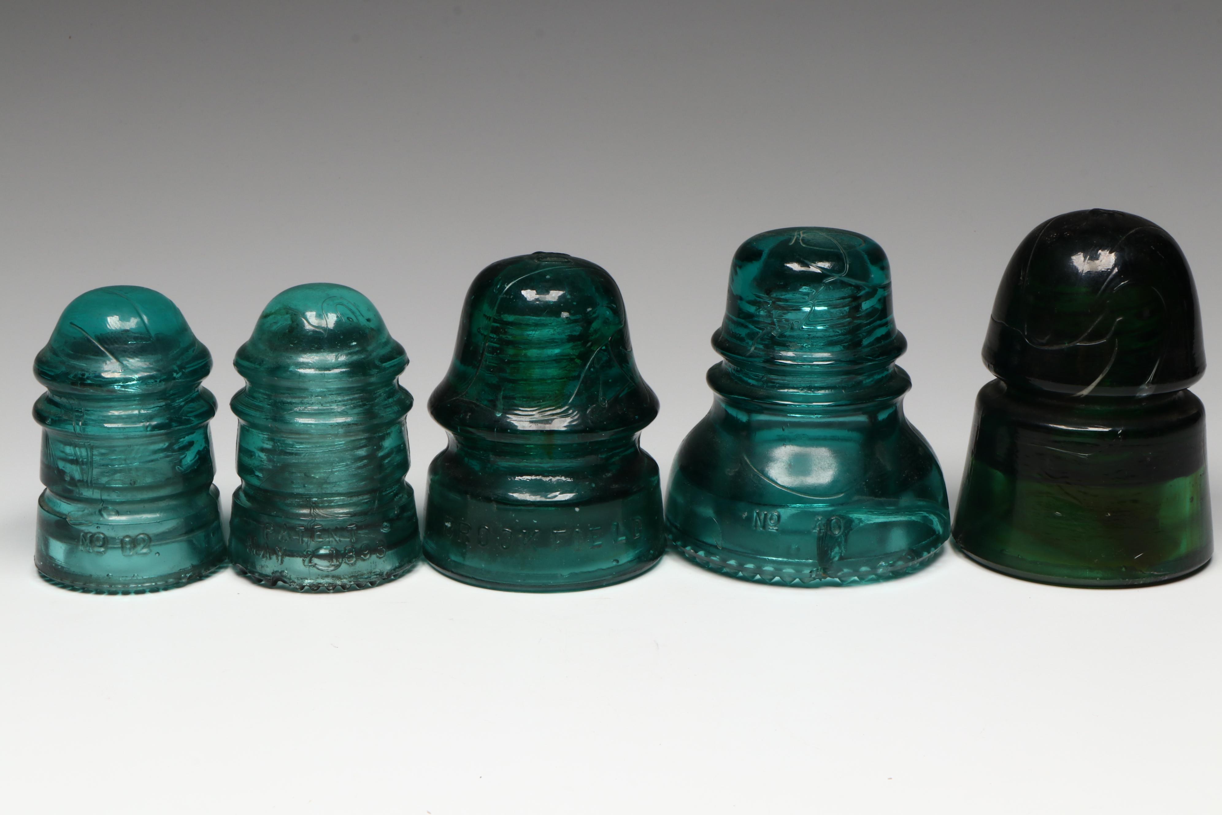Late Victorian Hemingray, Brookfield and Other Glass Insulators