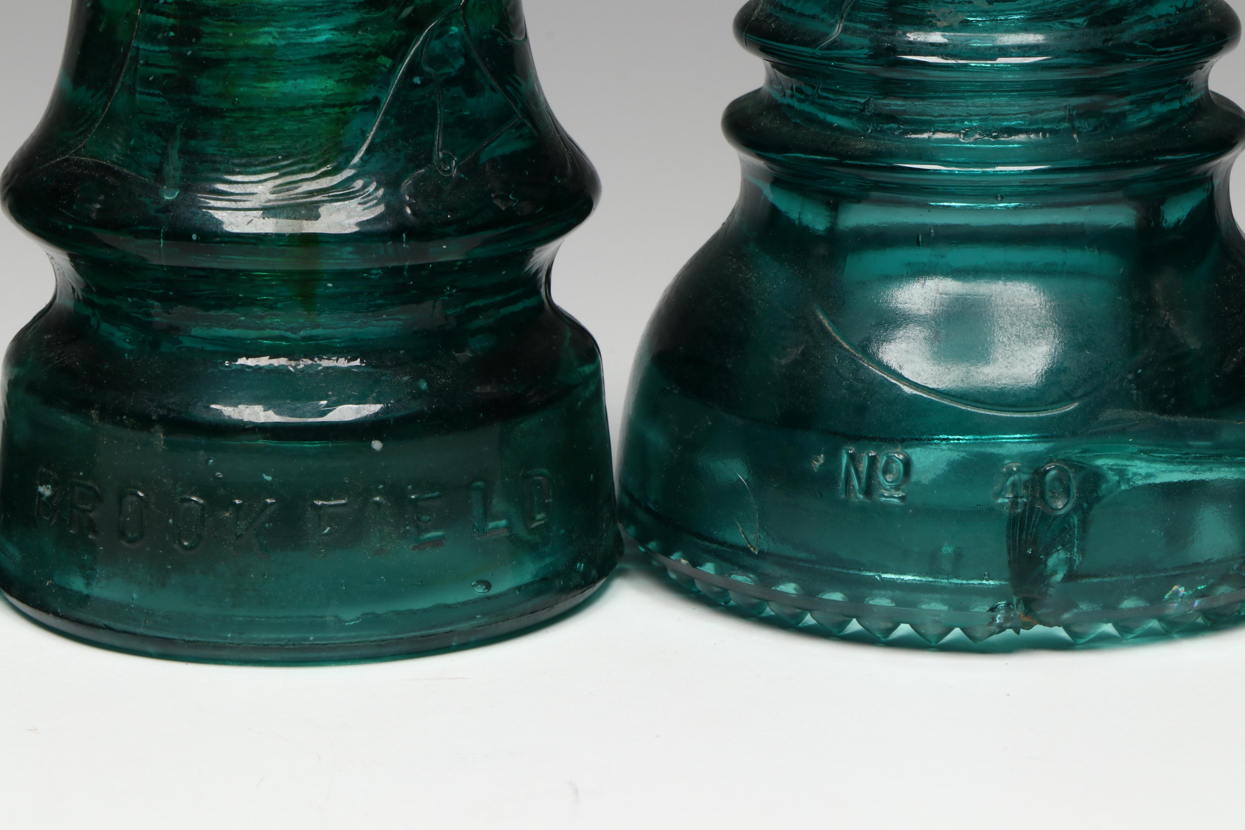 Late Victorian Hemingray, Brookfield and Other Glass Insulators