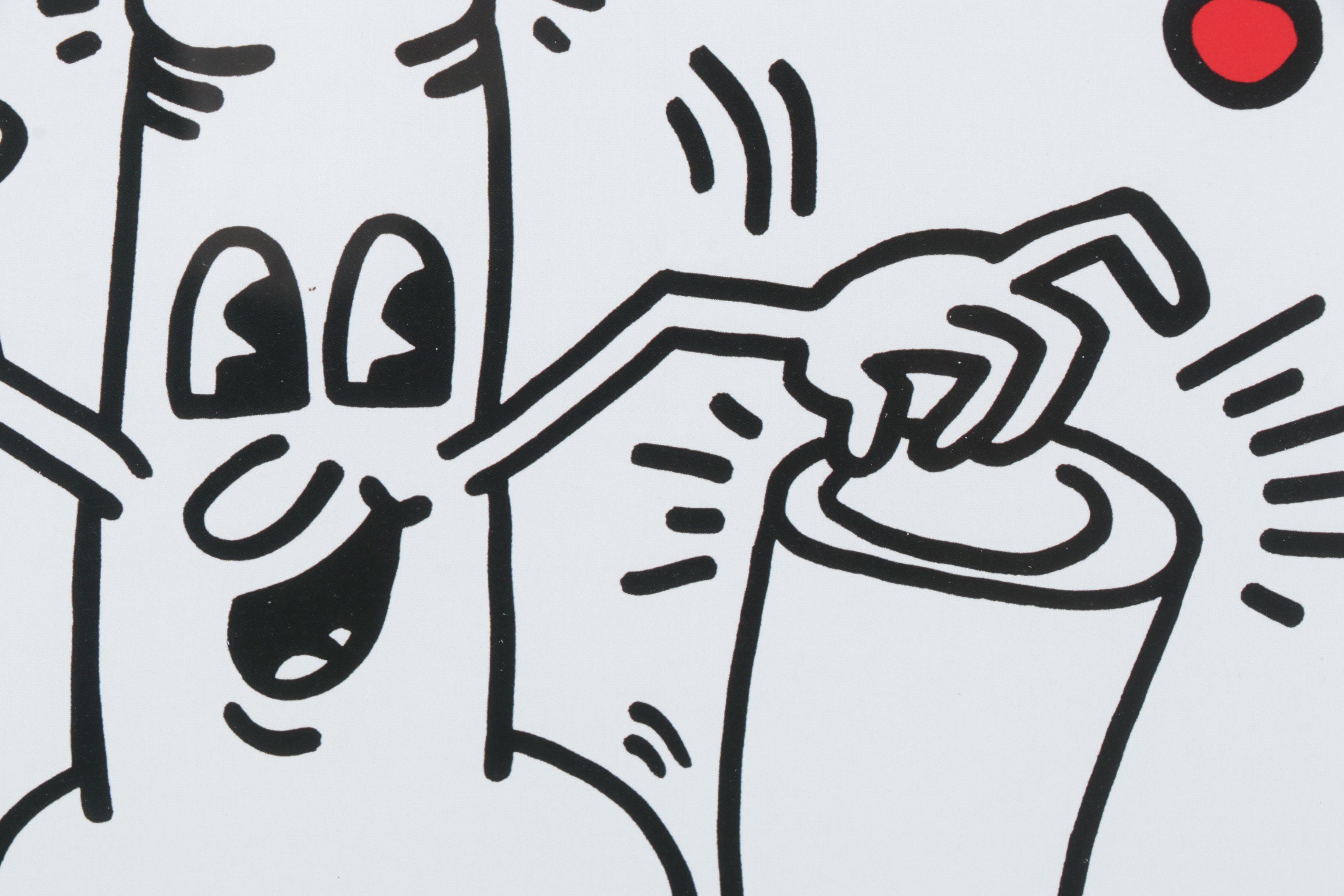 Offset Lithograph after Keith Haring Poster "Safe Sex!"