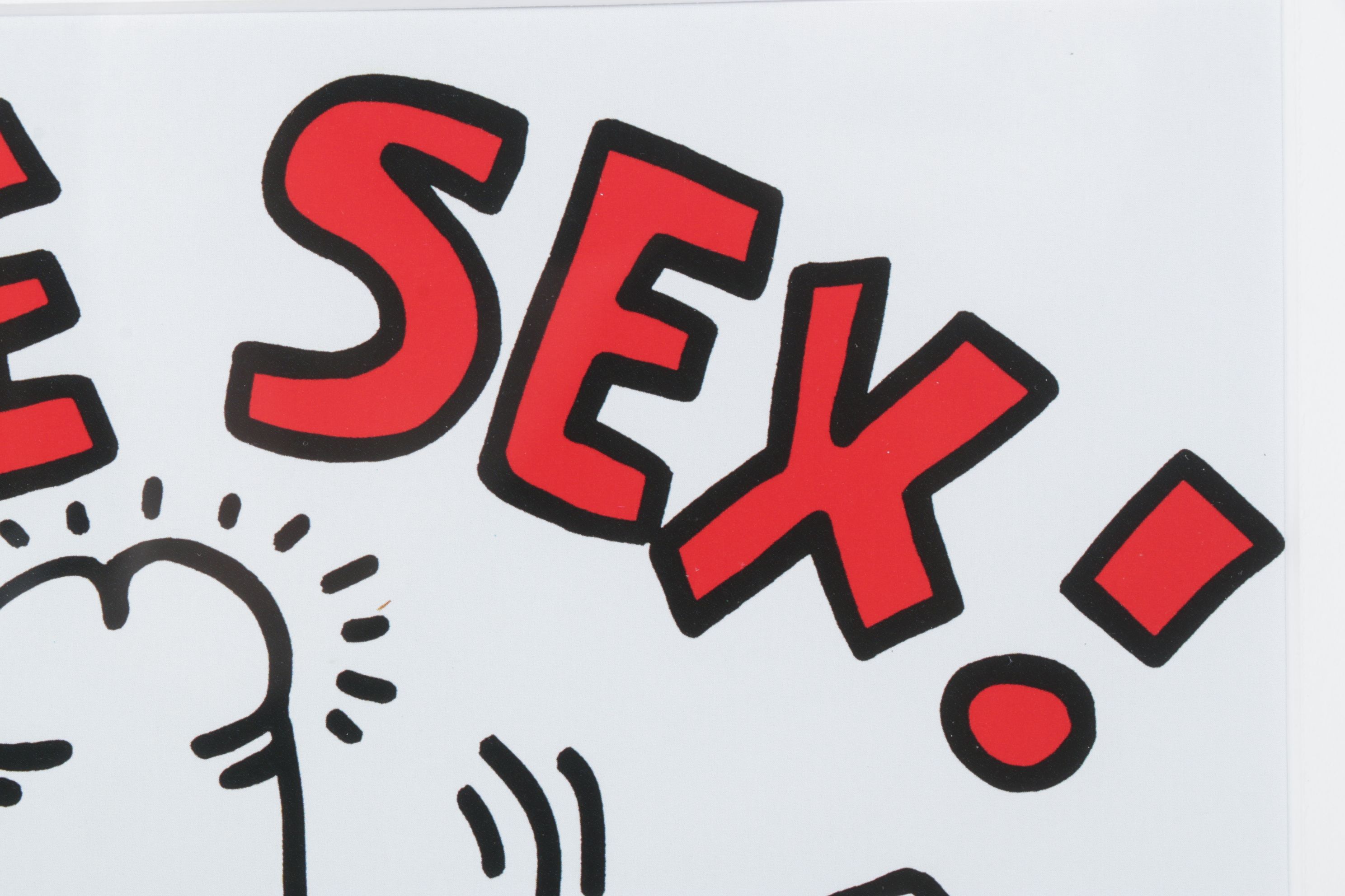 Offset Lithograph after Keith Haring Poster "Safe Sex!"
