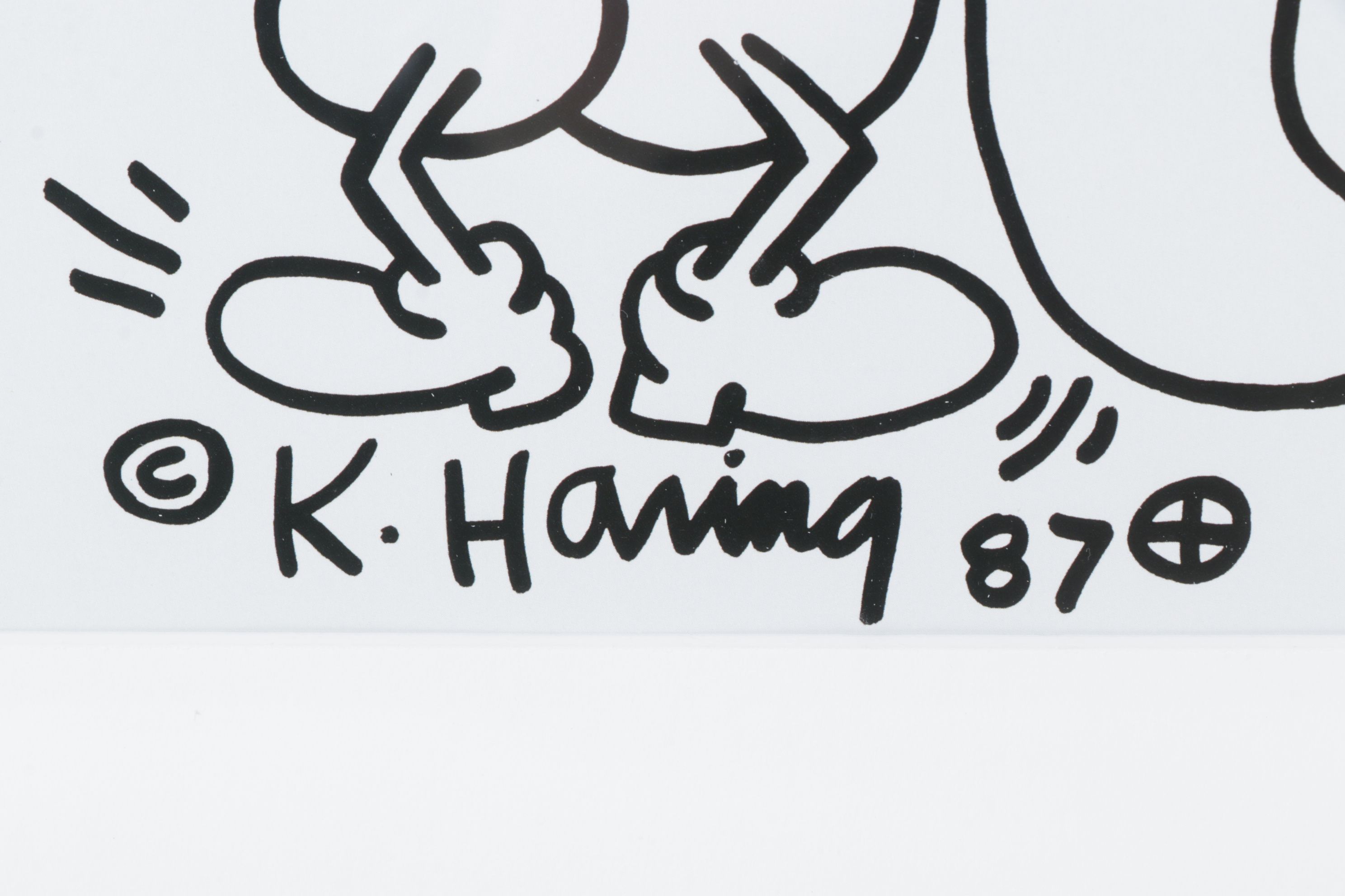 Offset Lithograph after Keith Haring Poster "Safe Sex!"